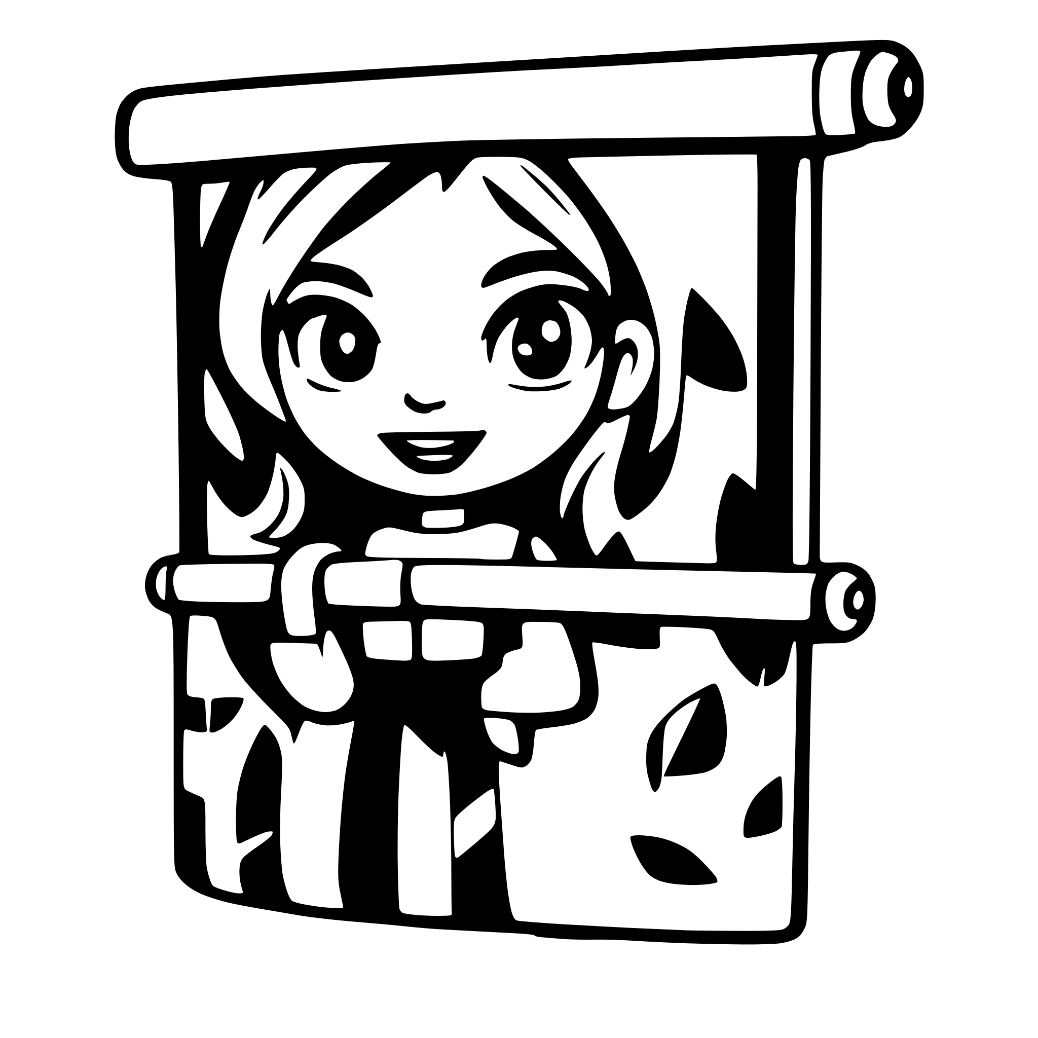 AI-generated SVG of a roller blind for window, style 3D icon