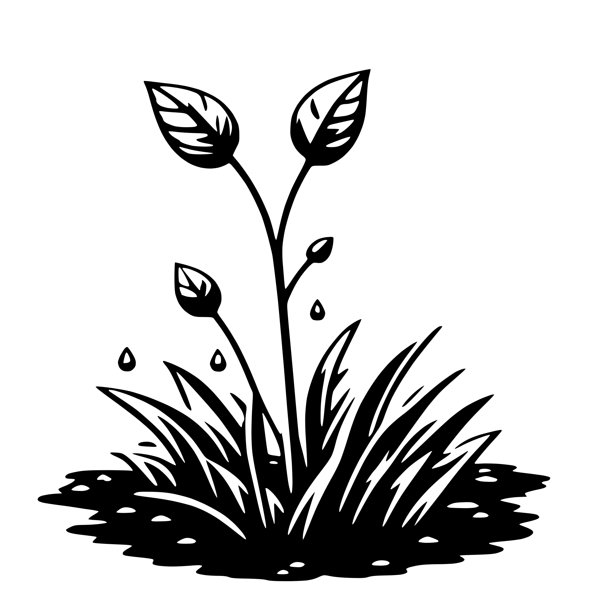 AI-generated SVG of a morning dew