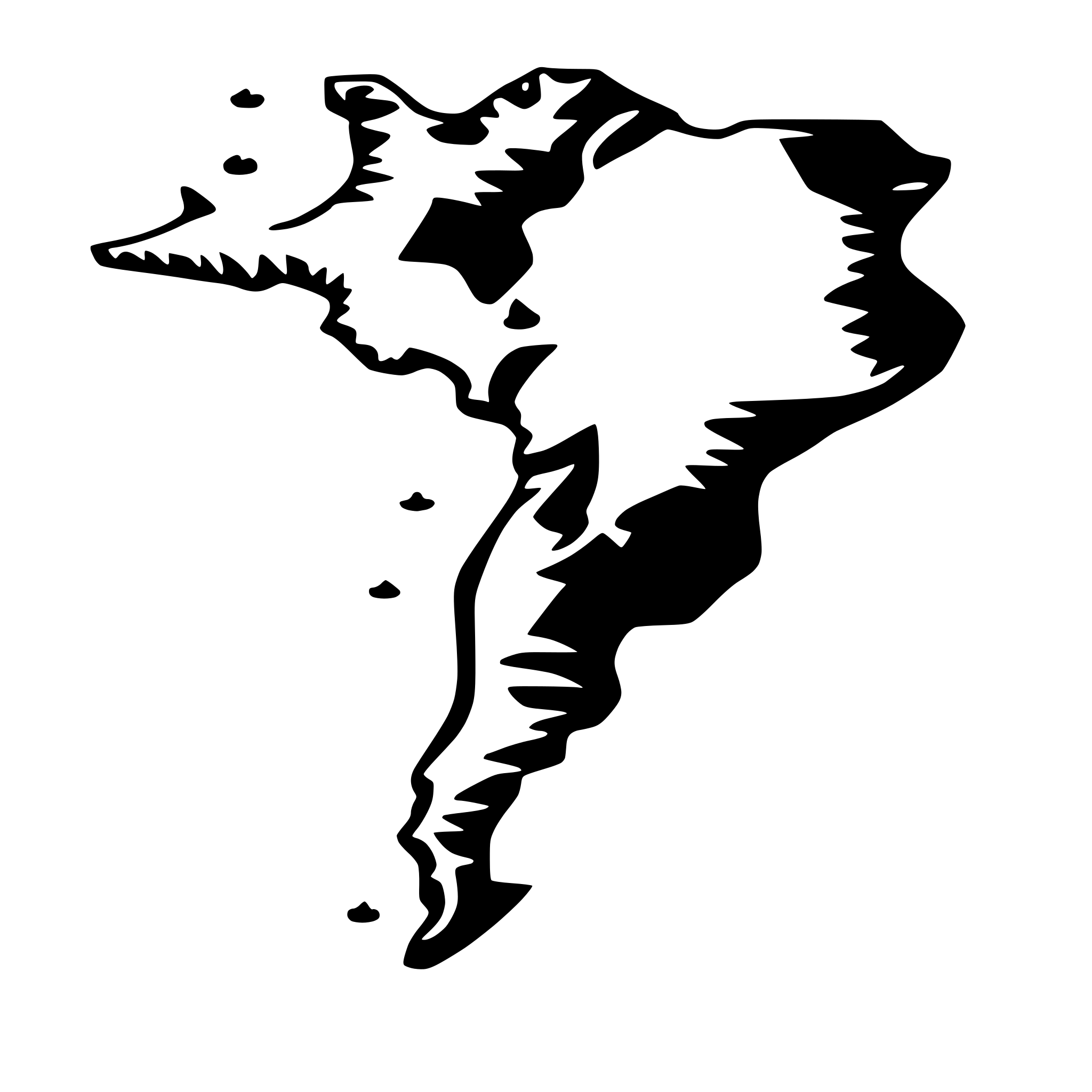 AI-generated SVG of a A map showing the Gulf of Mexico
