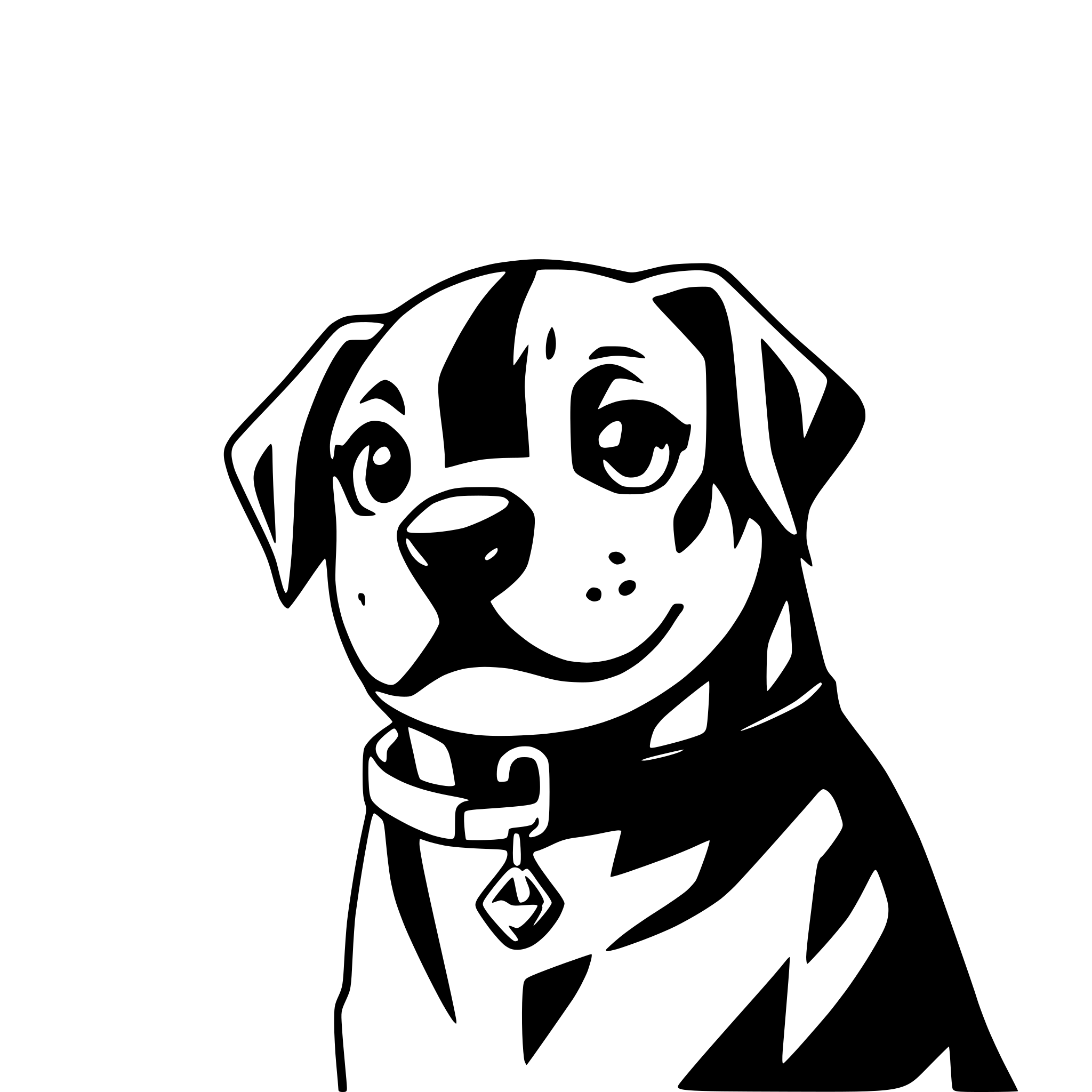 AI-generated SVG of a rottweiler