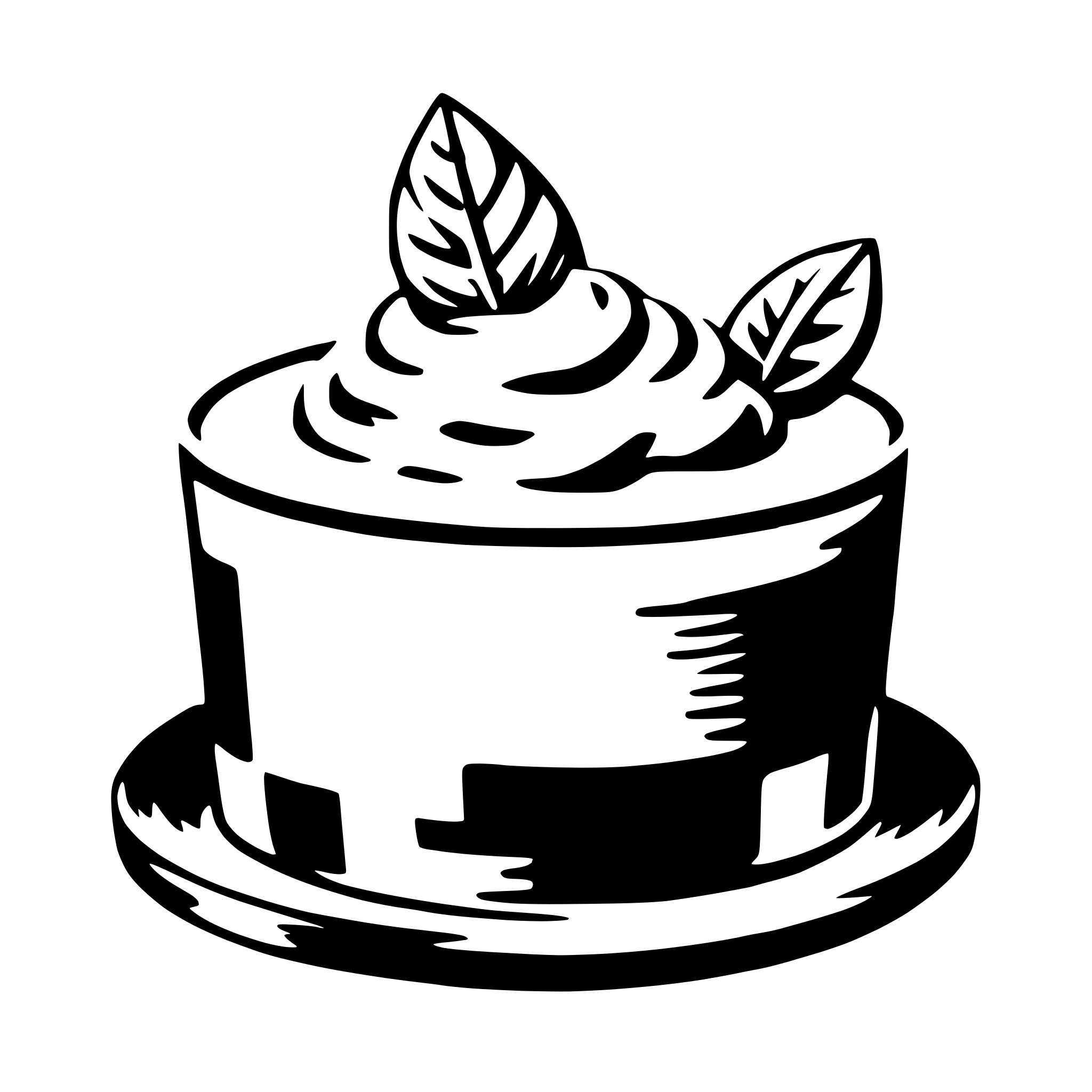 AI-generated SVG of 'cream'