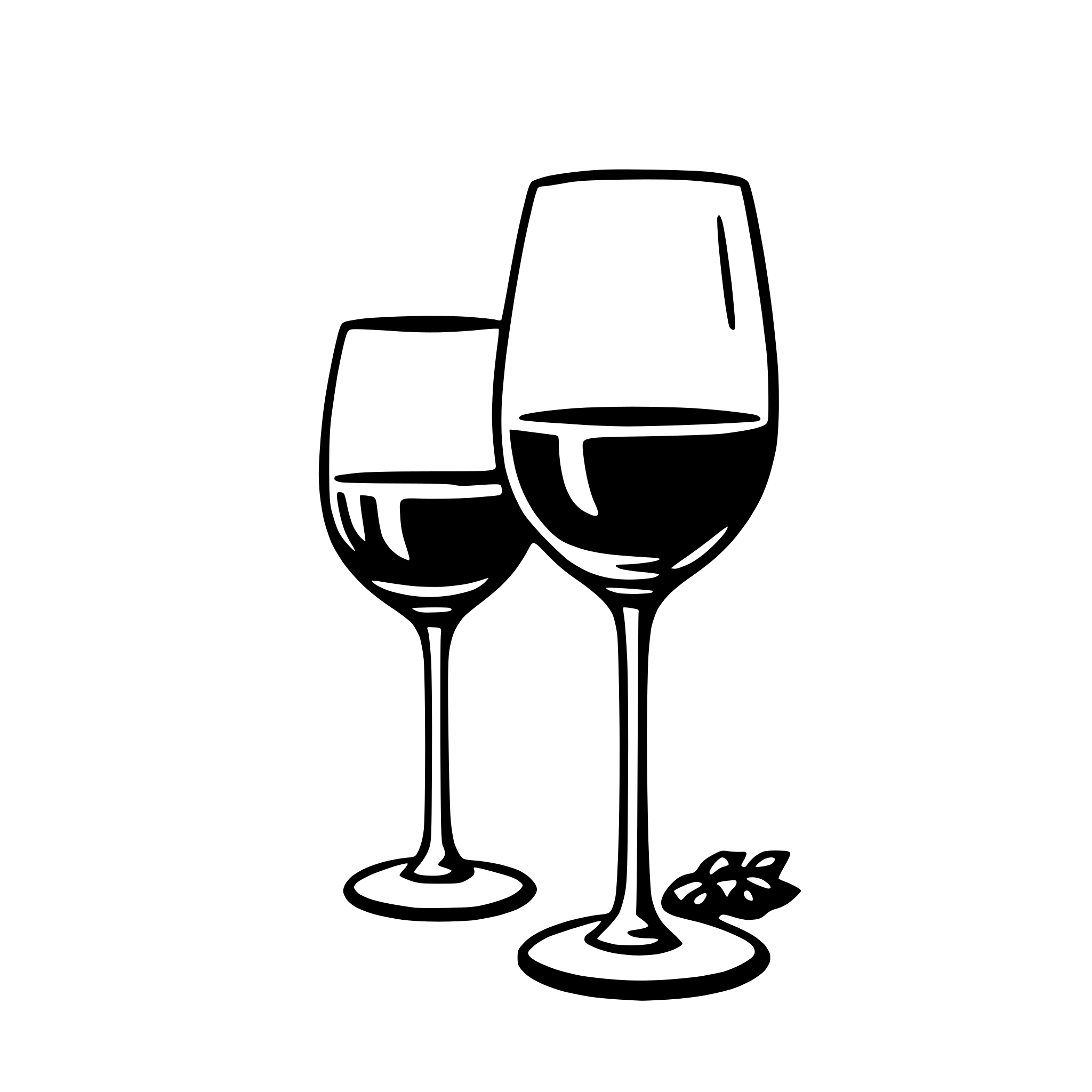 AI-generated SVG of a wine glass