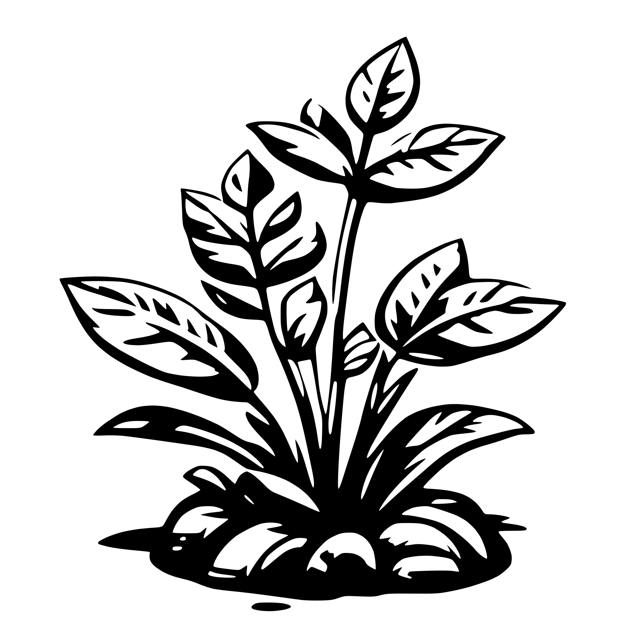 AI-generated SVG of a plant