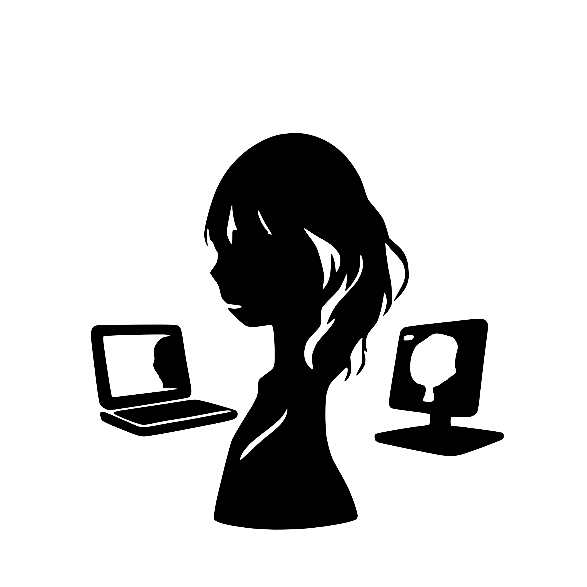 AI-generated SVG of a network of computers