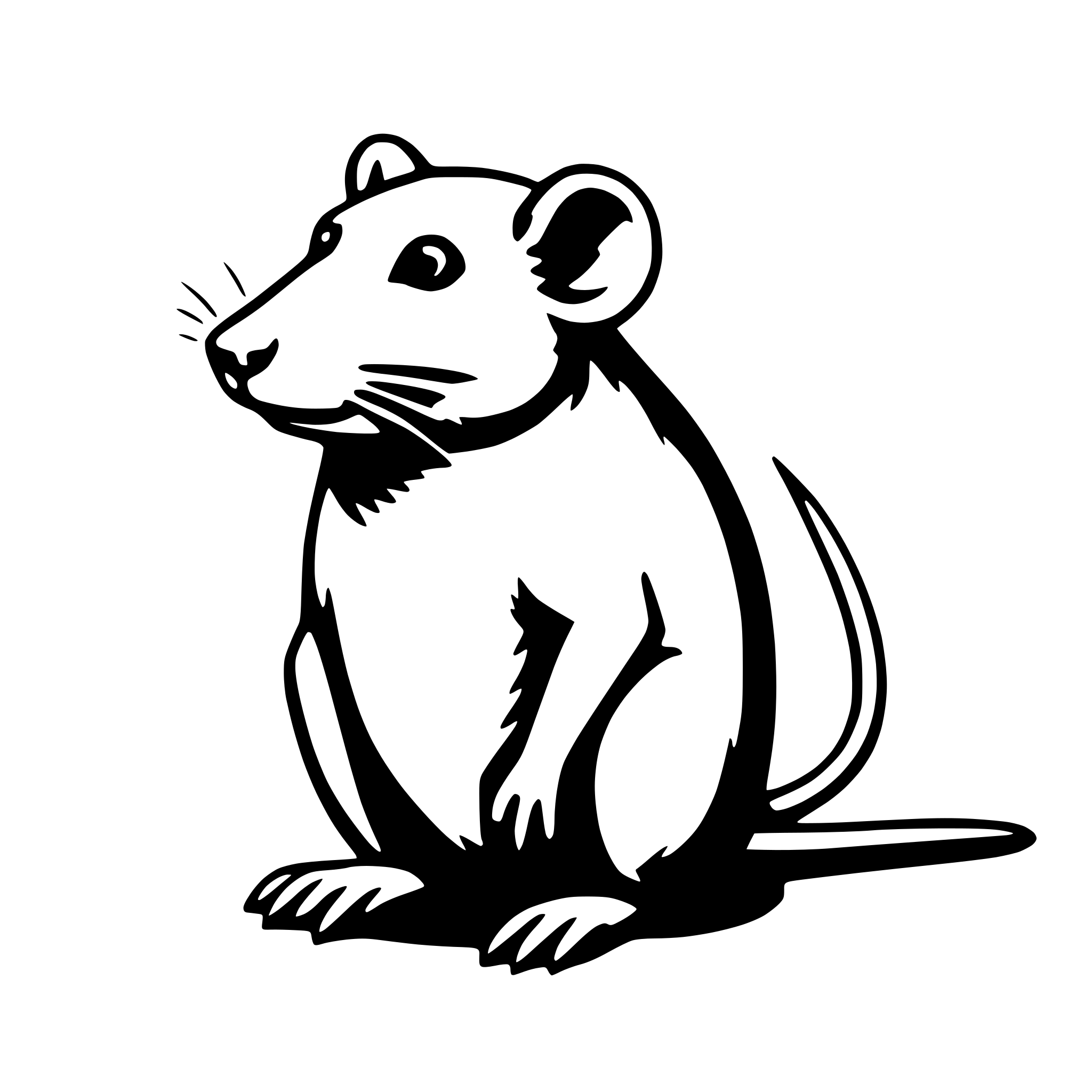 AI-generated SVG of 'rat'