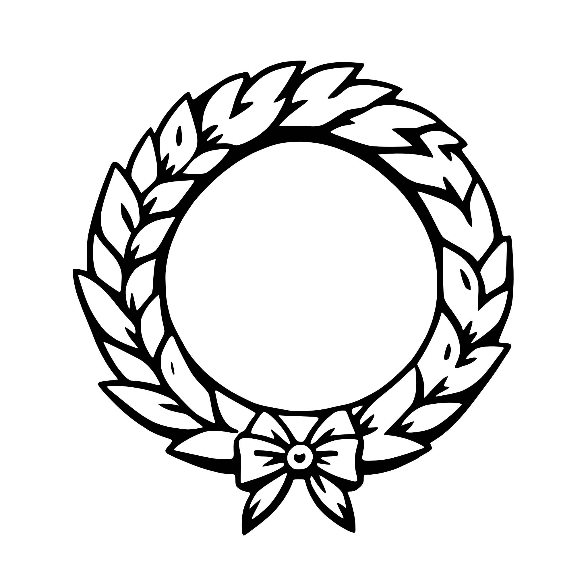 AI-generated SVG of a wreath