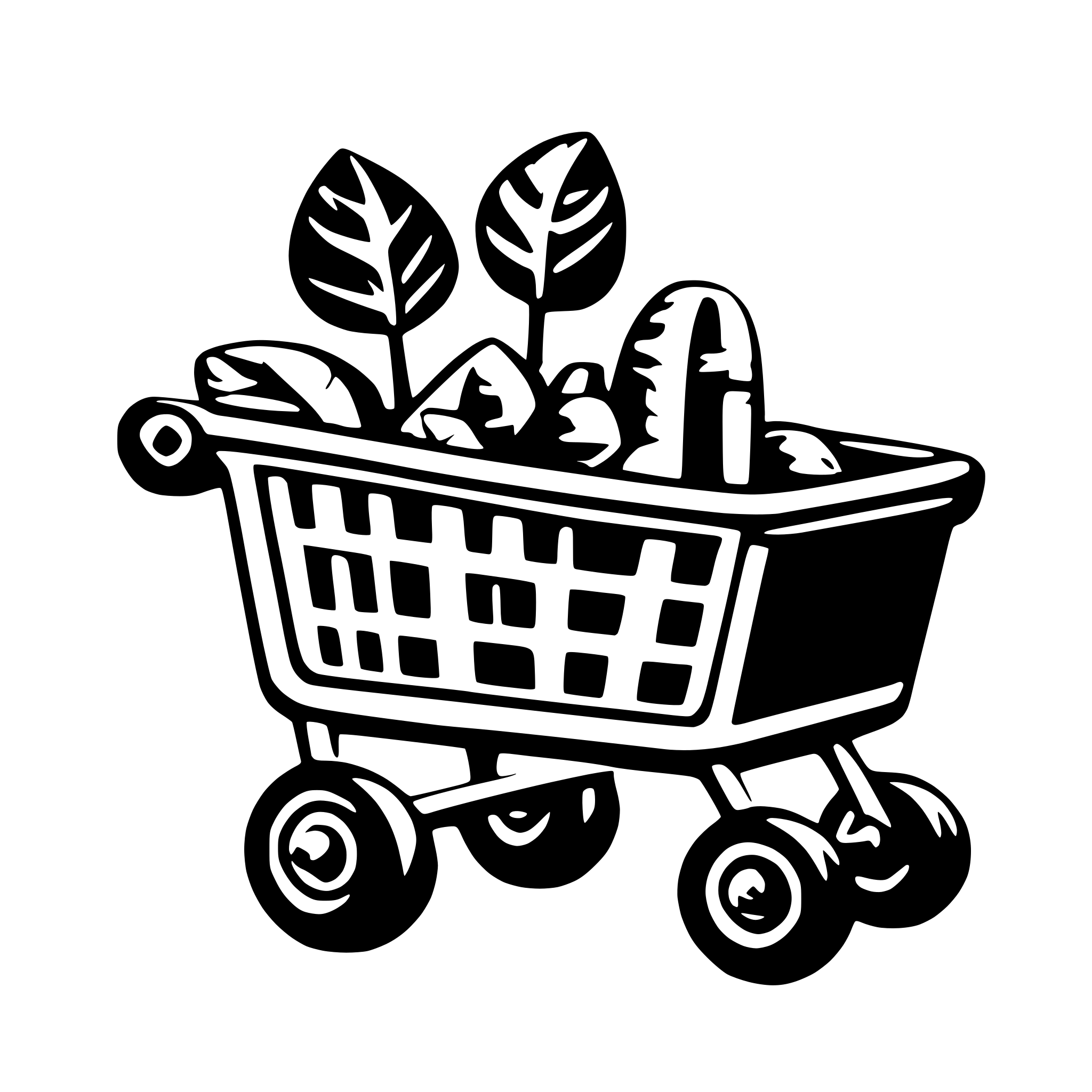 AI-generated SVG of 'shopping cart'