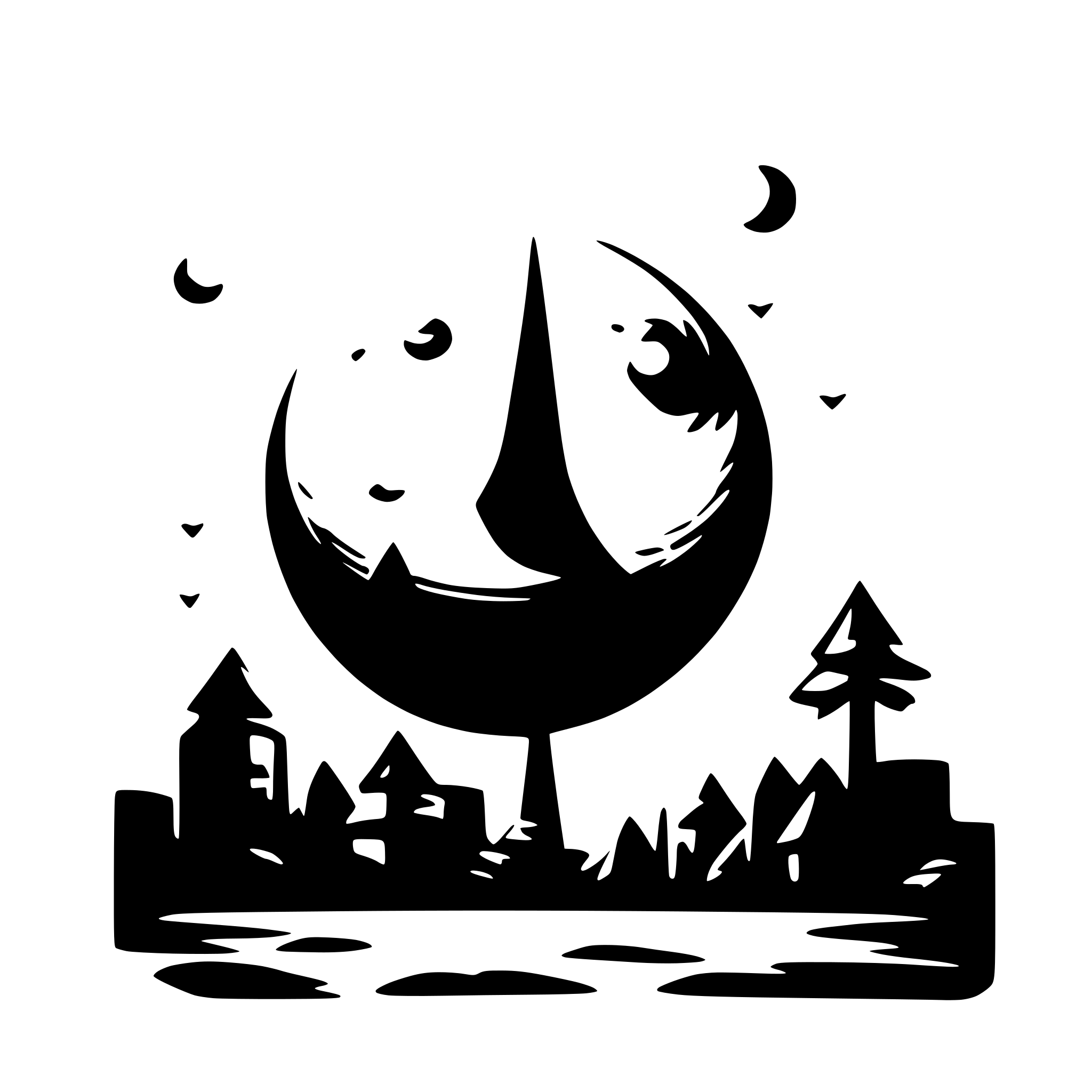 AI-generated SVG of a moon upload