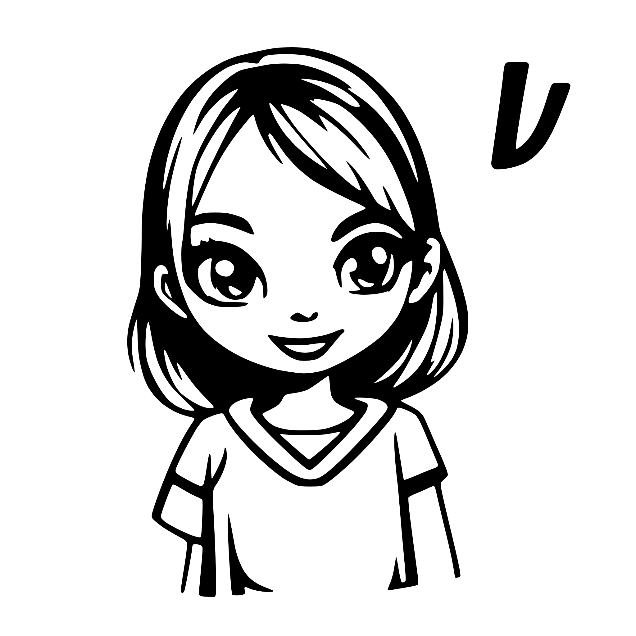 AI-generated SVG of a write L V C, its my initial