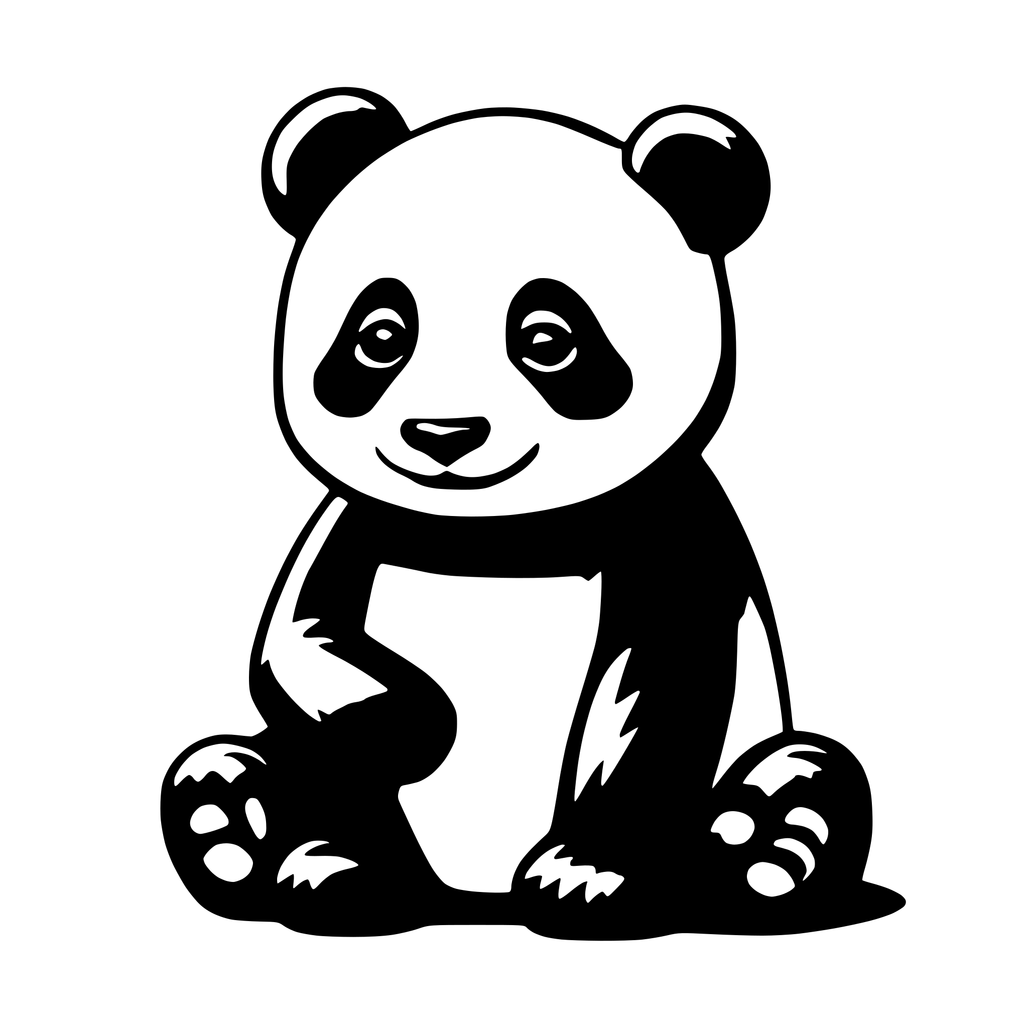 AI-generated SVG of a Cute panda