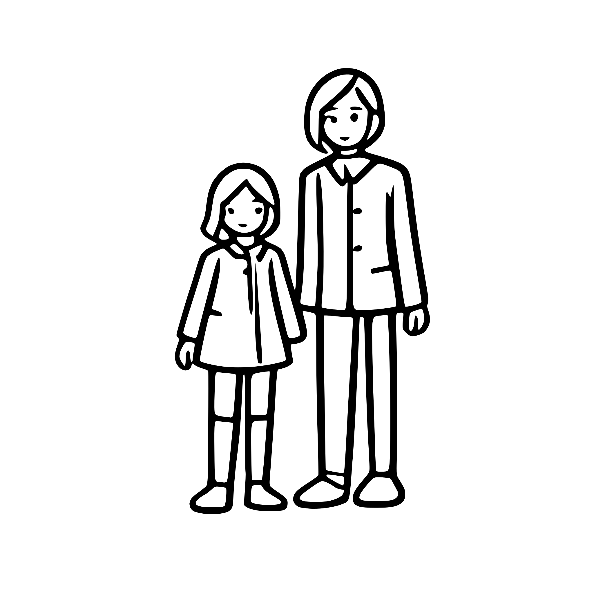AI-generated SVG of a Two parents and a child standing, (stick figure) AI-generated SVG of a Two parents and a child standing, (stick figure)