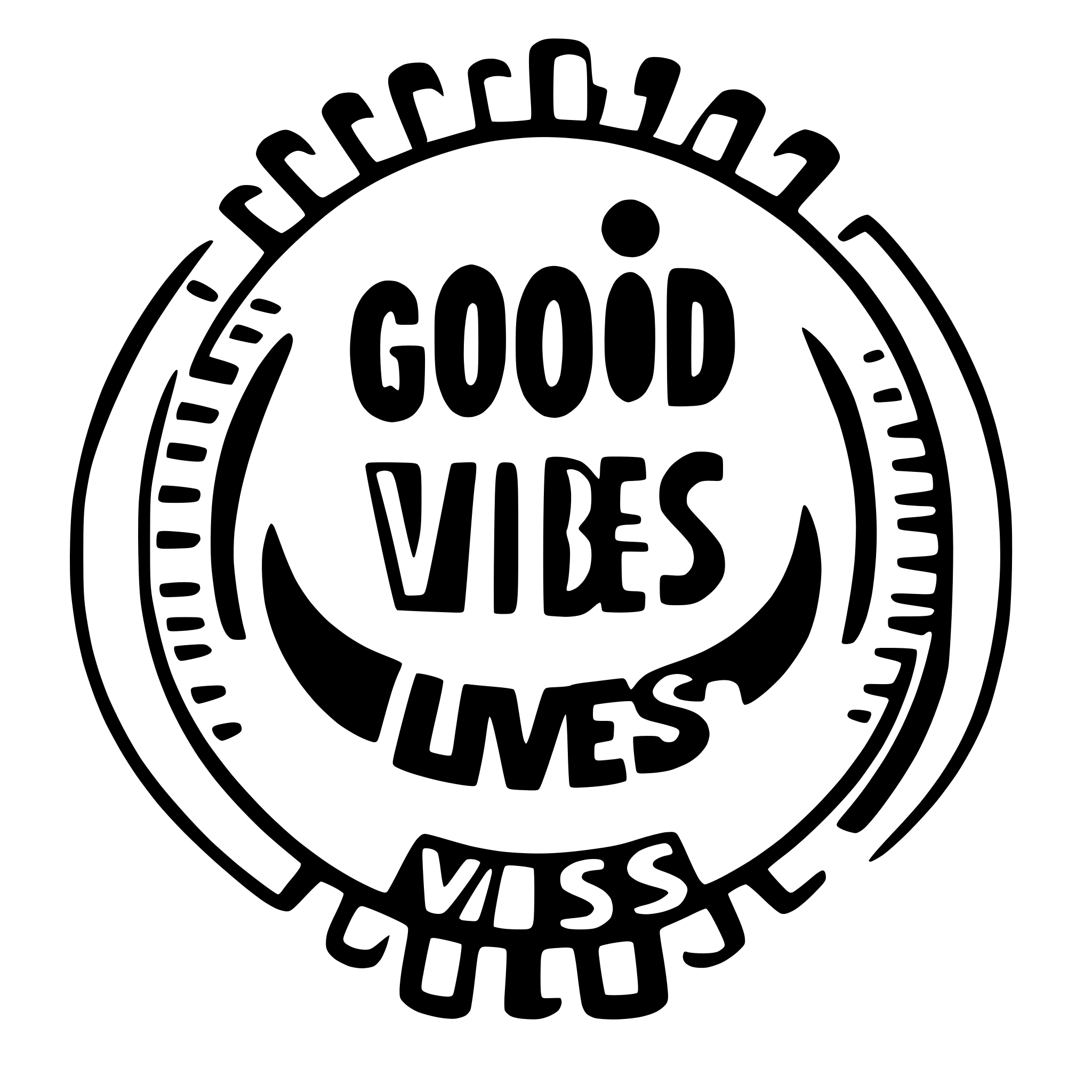 AI-generated SVG of a Good Vibes