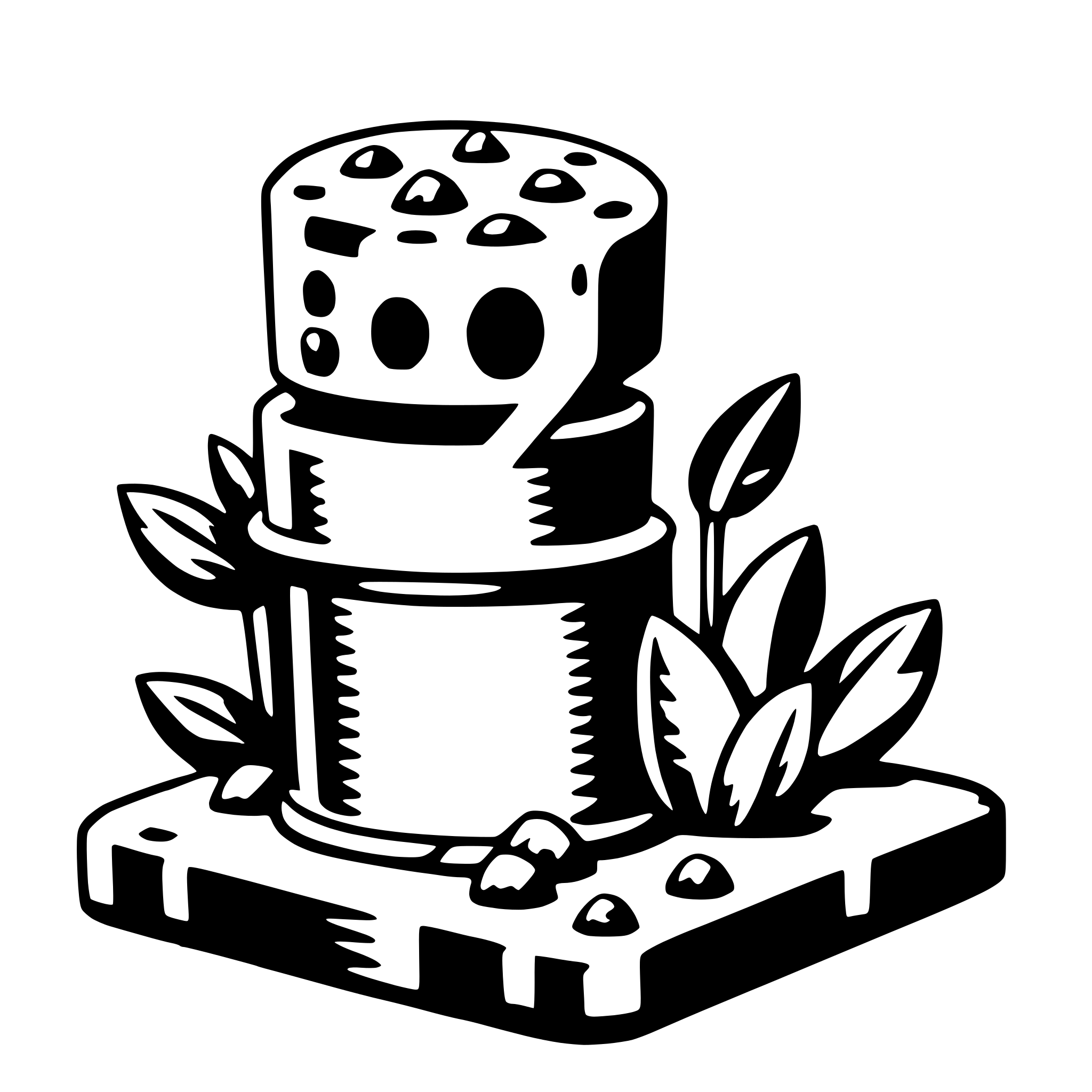AI-generated SVG of a chalchiuhtlicue