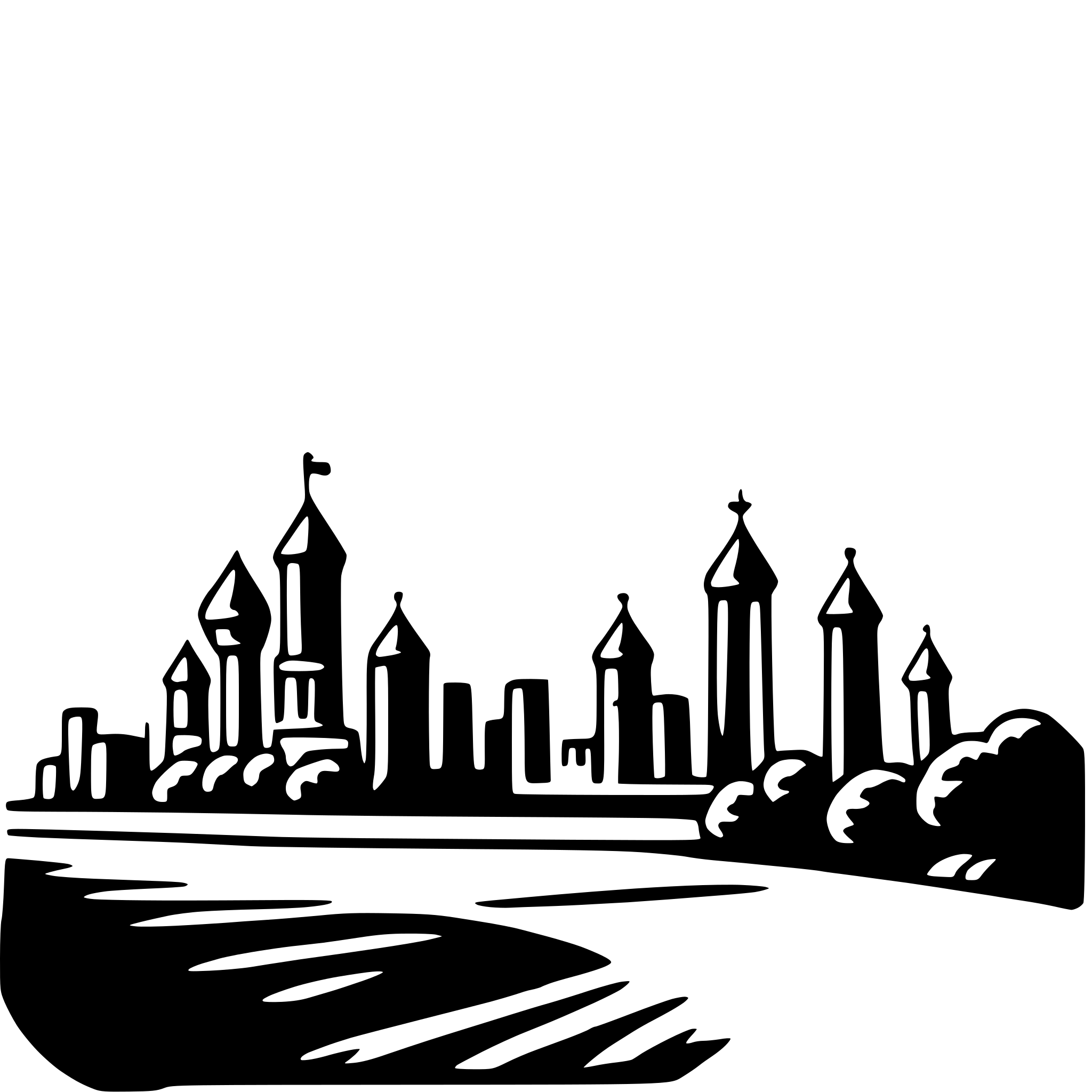AI-generated SVG of a romantic skyline