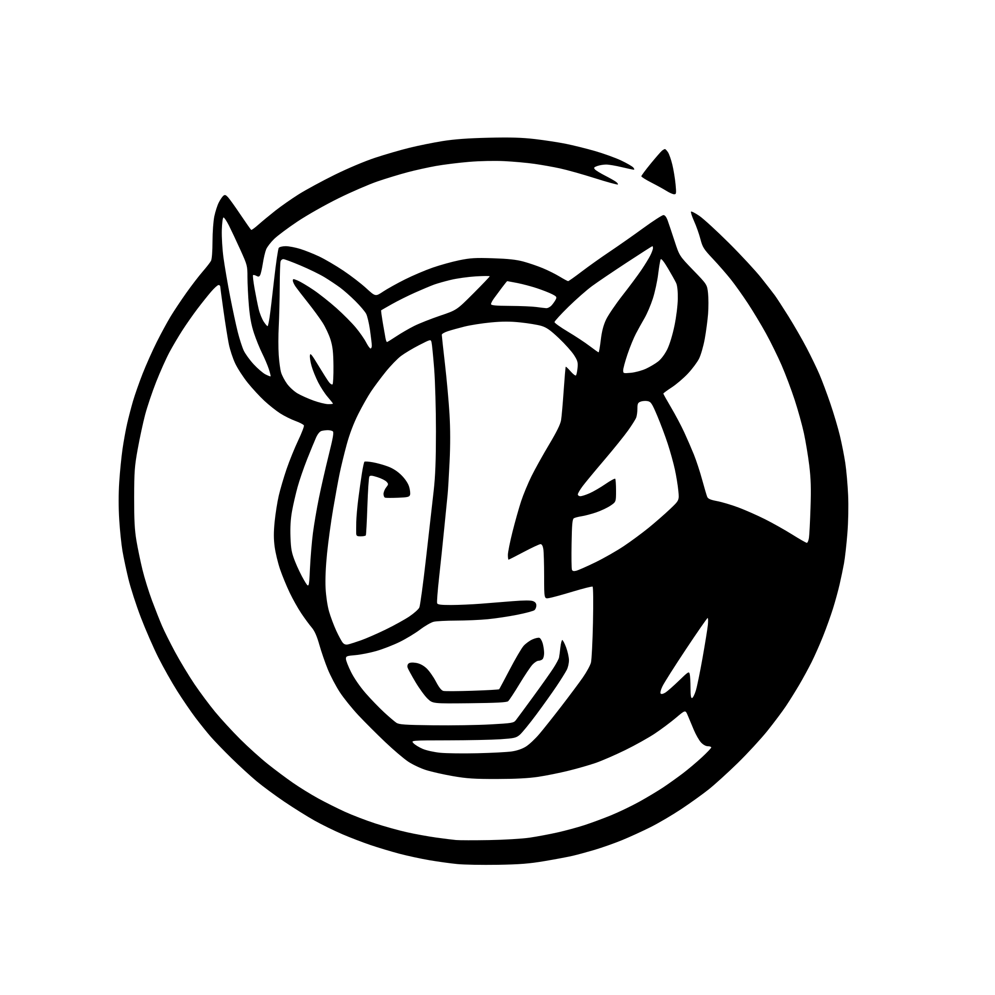 AI-generated SVG of 'Rhino mixed with technology'