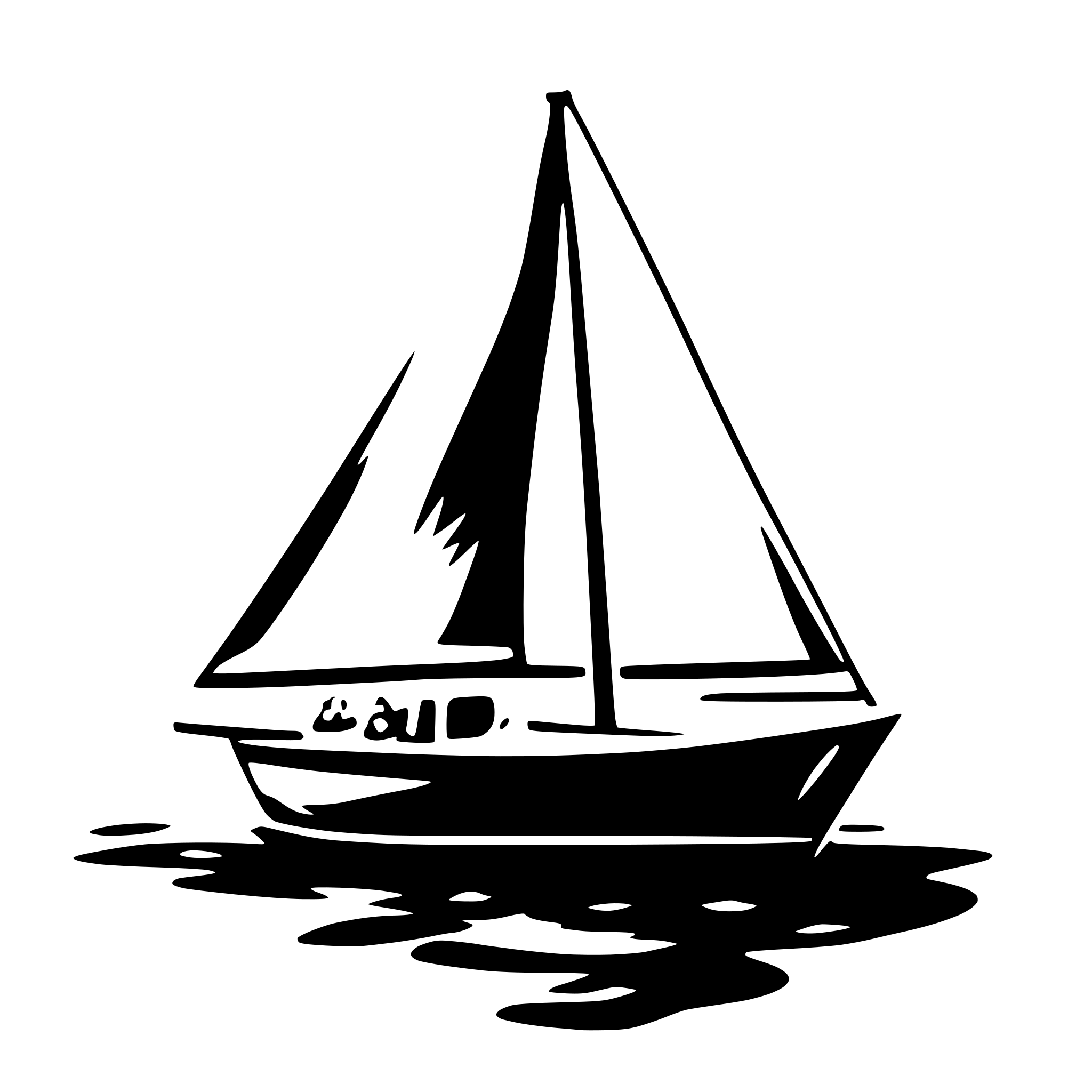 AI-generated SVG of 'Sailing'