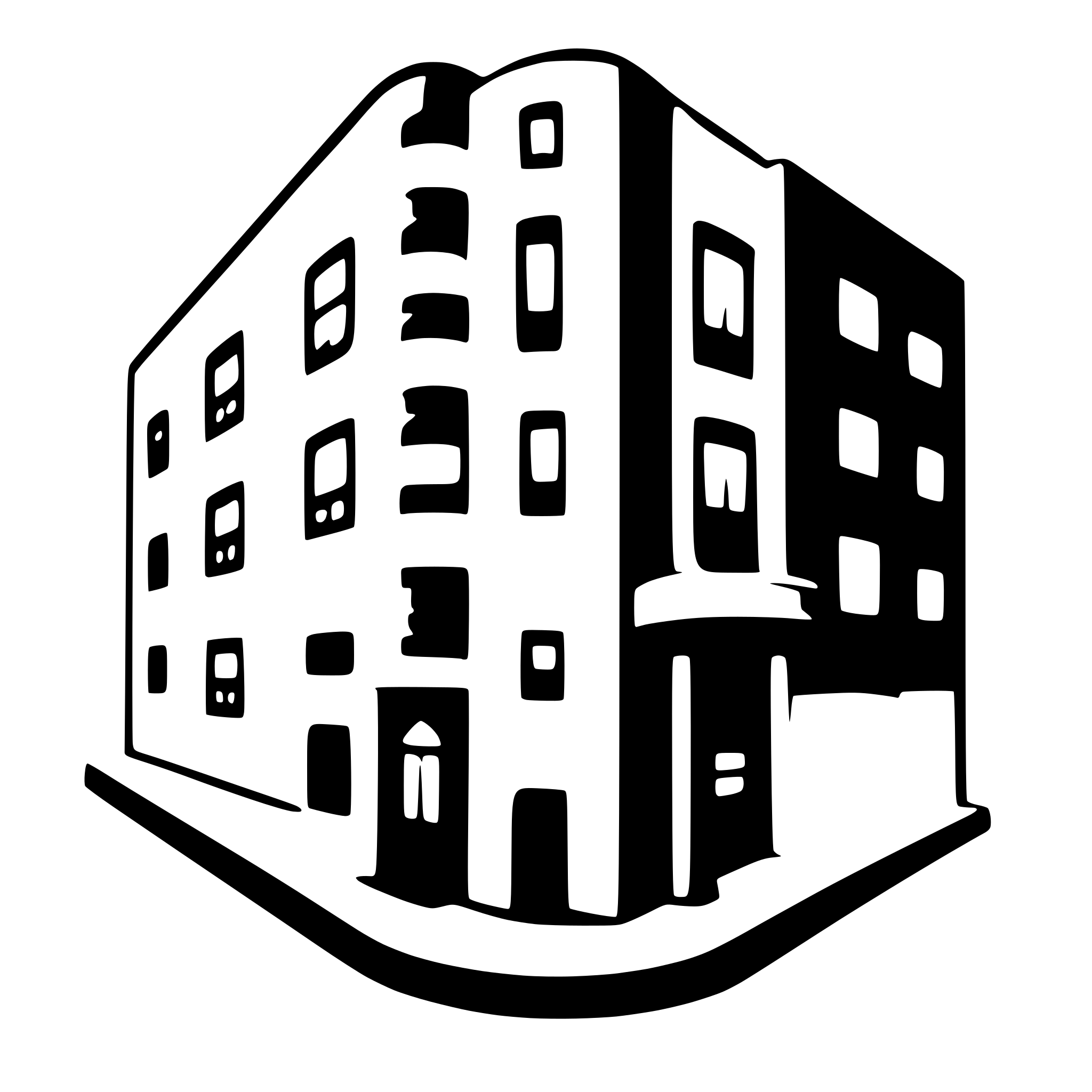 AI-generated SVG of 'a building'