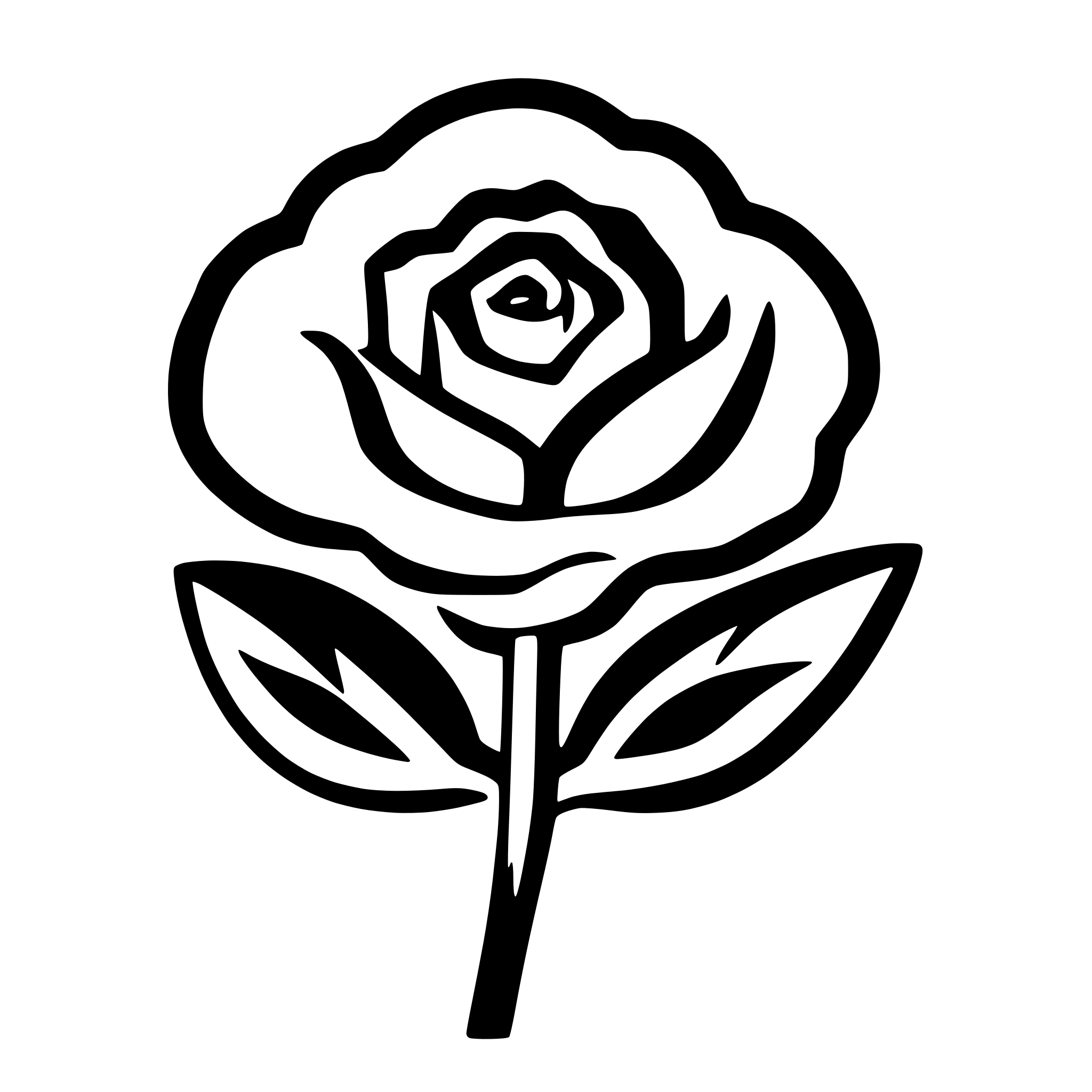 AI-generated SVG of 'rose flower icon top view'