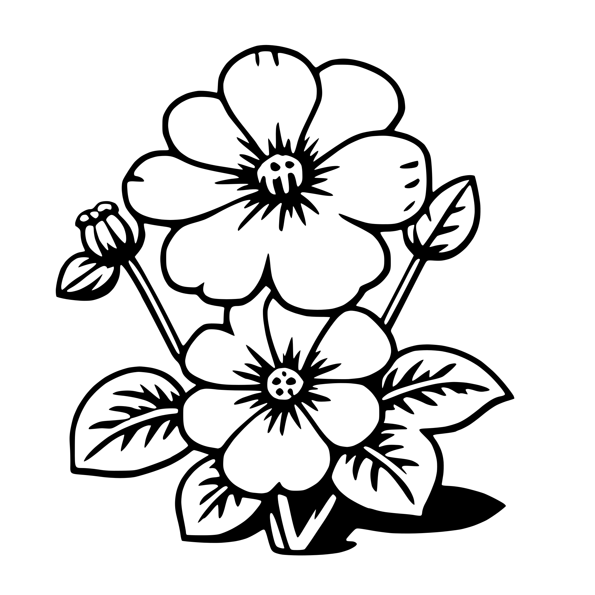 AI-generated SVG of 'geranium'