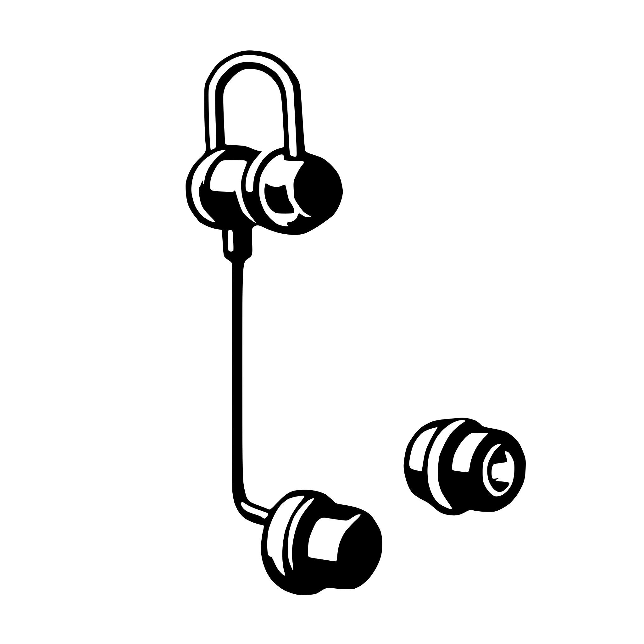 AI-generated SVG of a earbuds