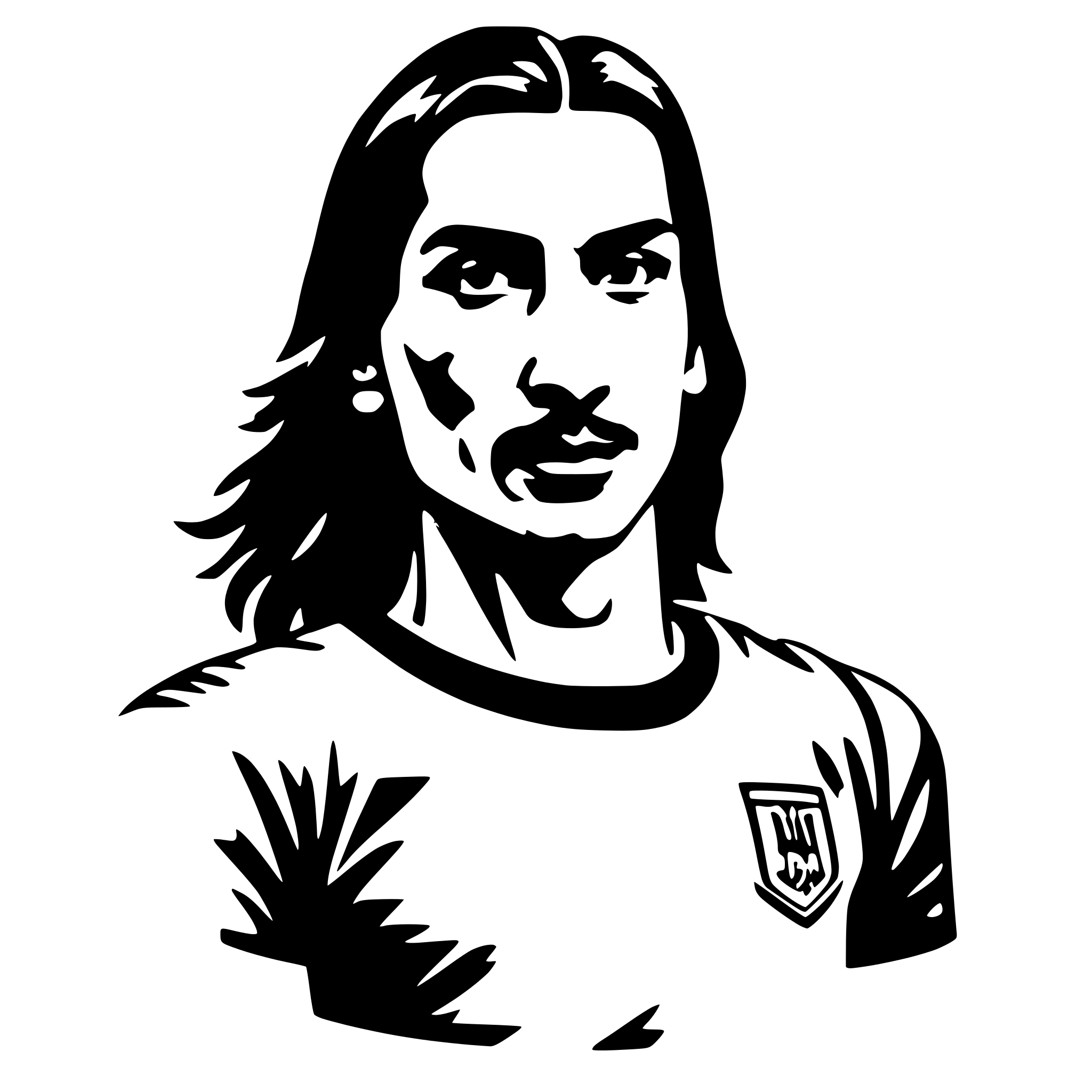 AI-generated SVG of 'ibrahimovic footboll player'