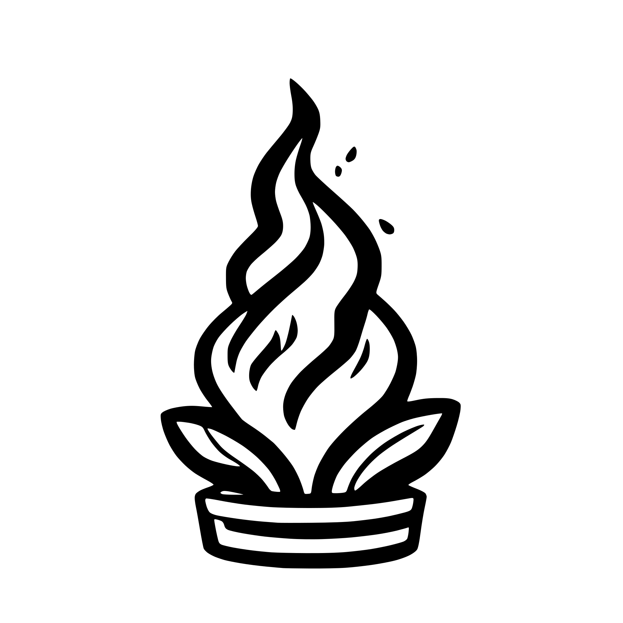 AI-generated SVG of a fire icon