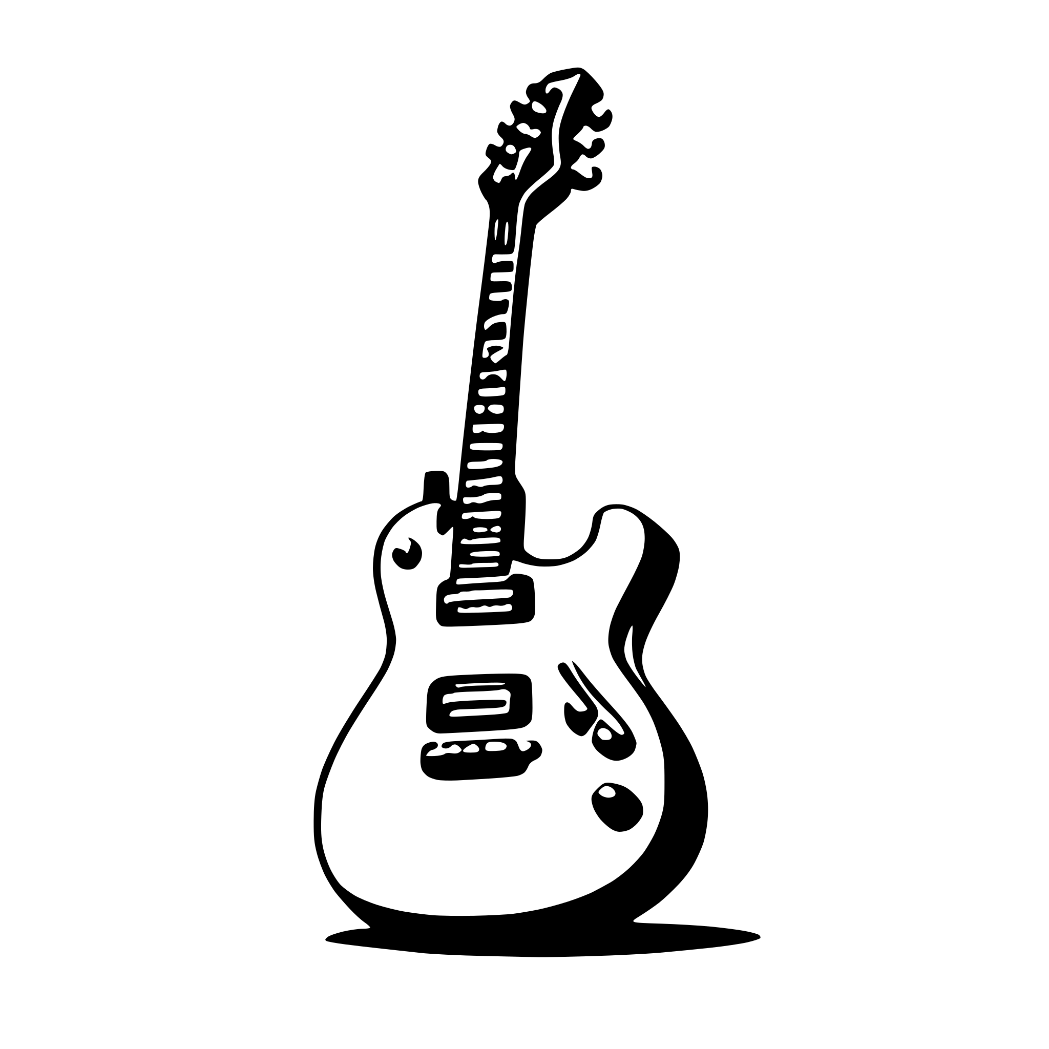 AI-generated SVG of a electric guitar