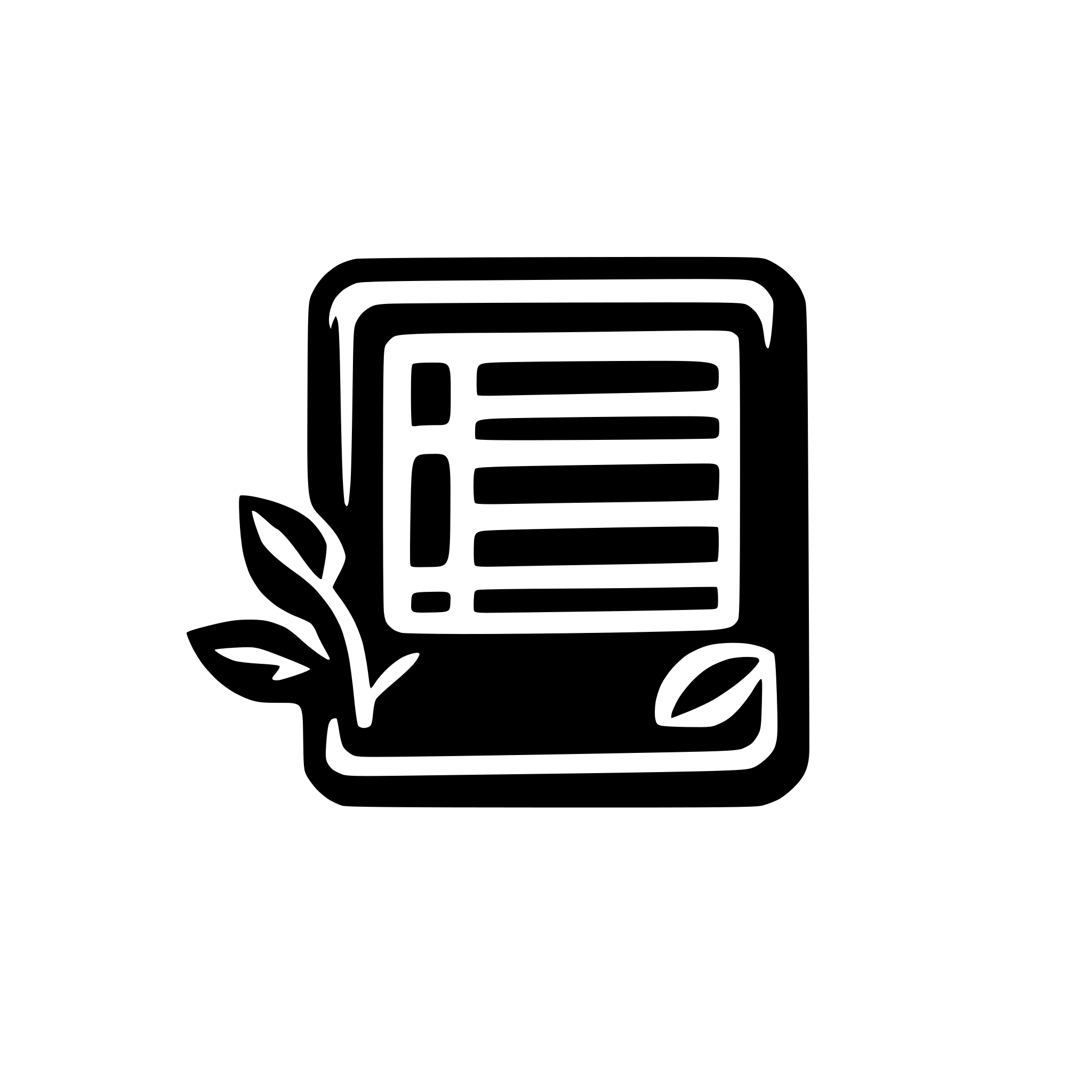 AI-generated SVG of a slatted frame icon