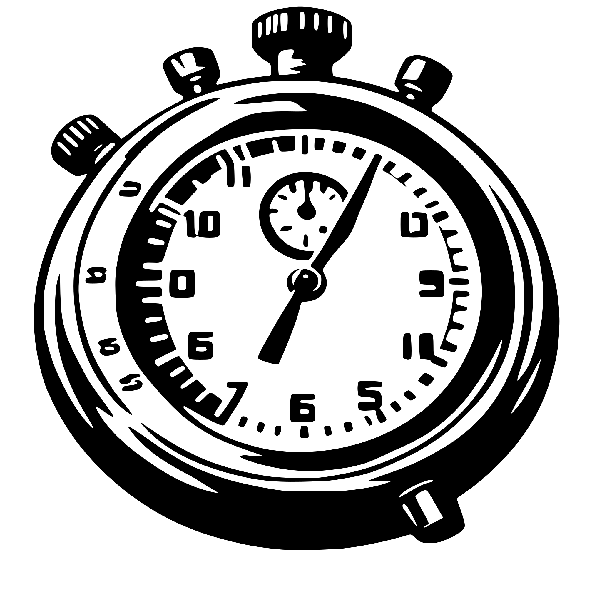 AI-generated SVG of a stopwatch of 5sec vector animation