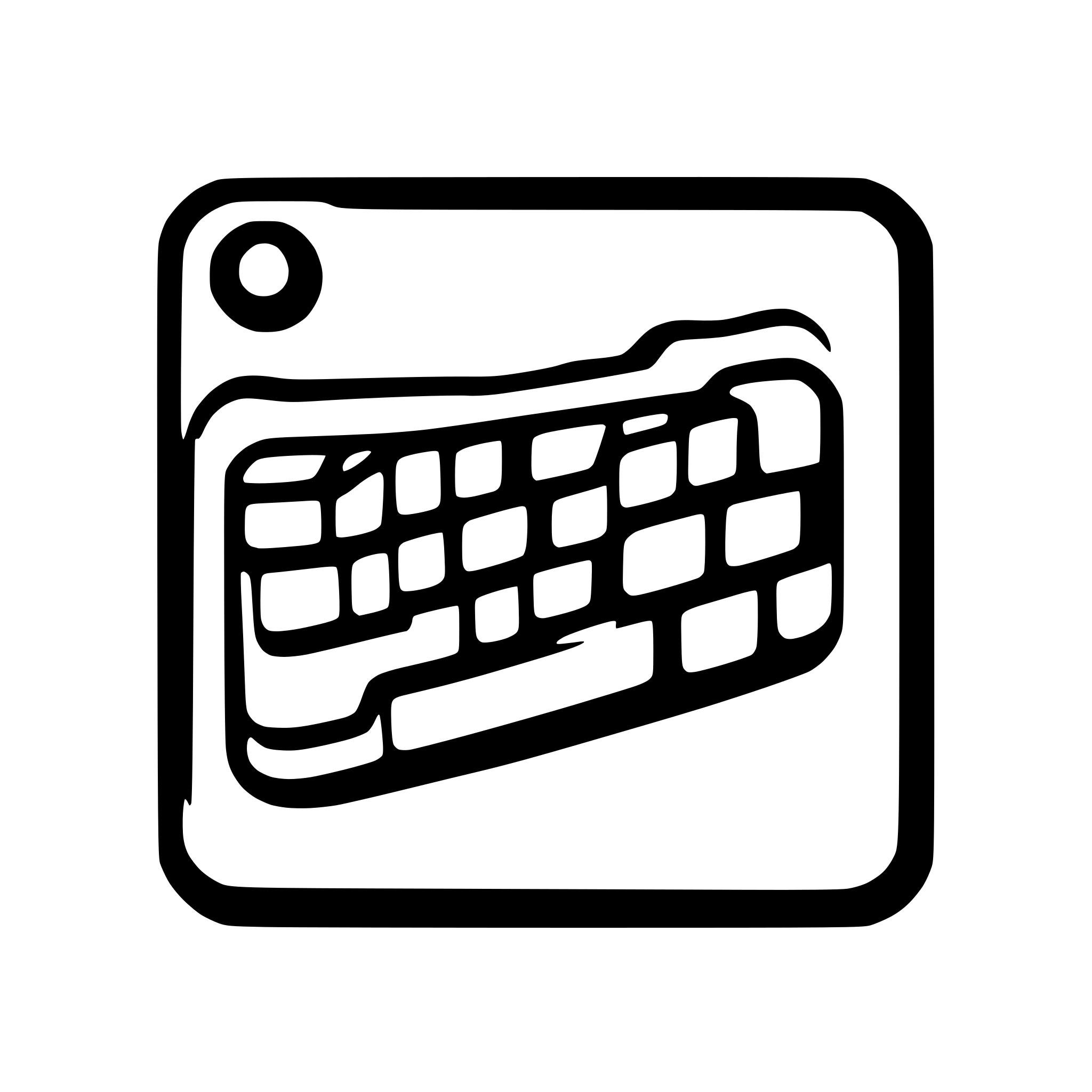 AI-generated SVG of a keyboard key a