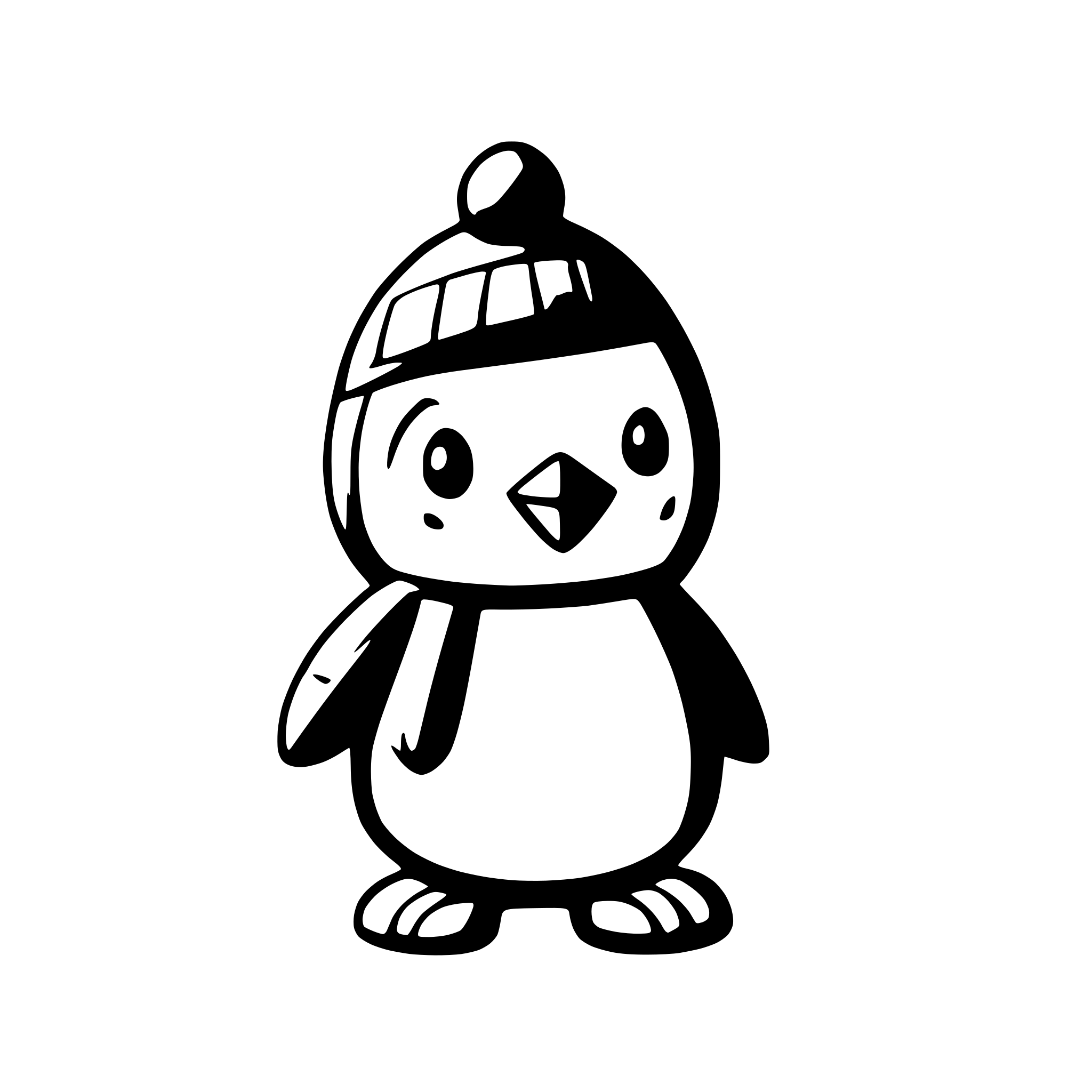 AI-generated SVG of 'penguin'