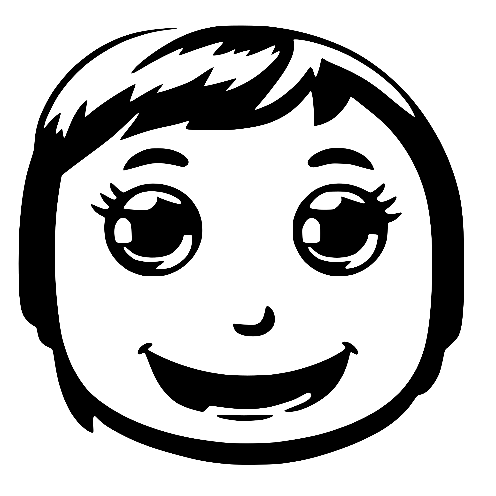 AI-generated SVG of a kawaii face