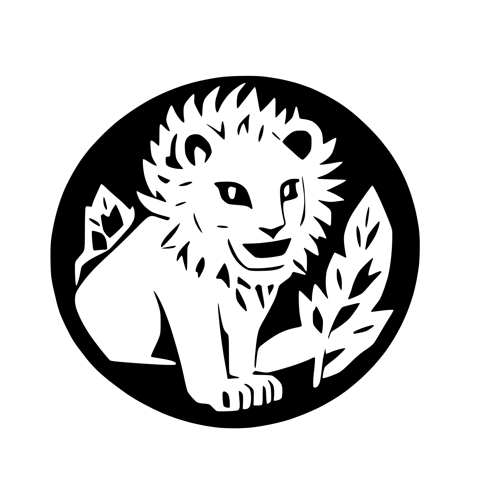 AI-generated SVG of a swedish lion
