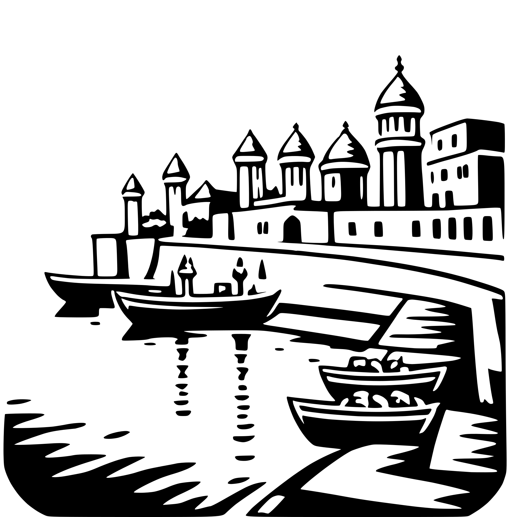 AI-generated SVG of 'varanasi ghats'