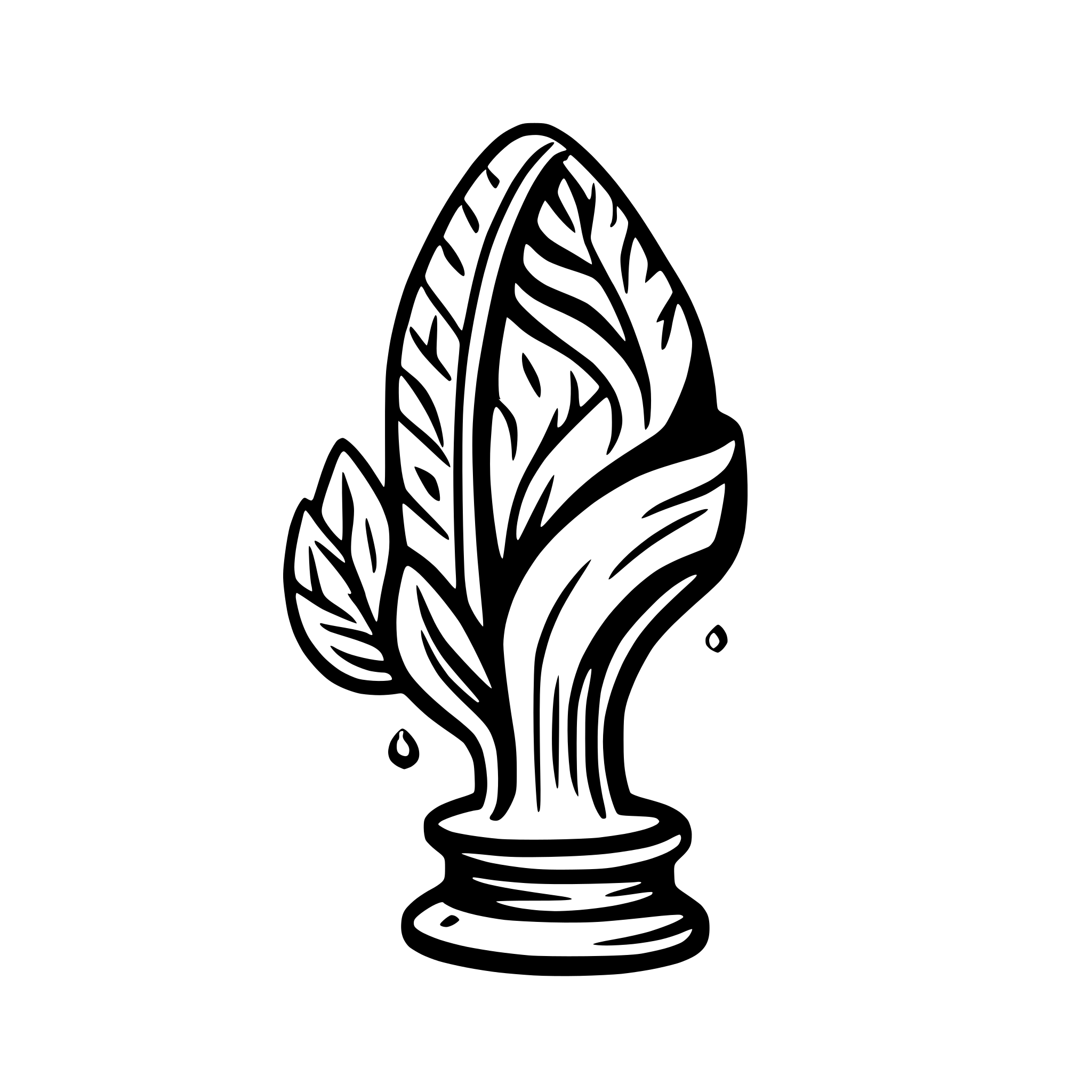AI-generated SVG of 'the stygian library'