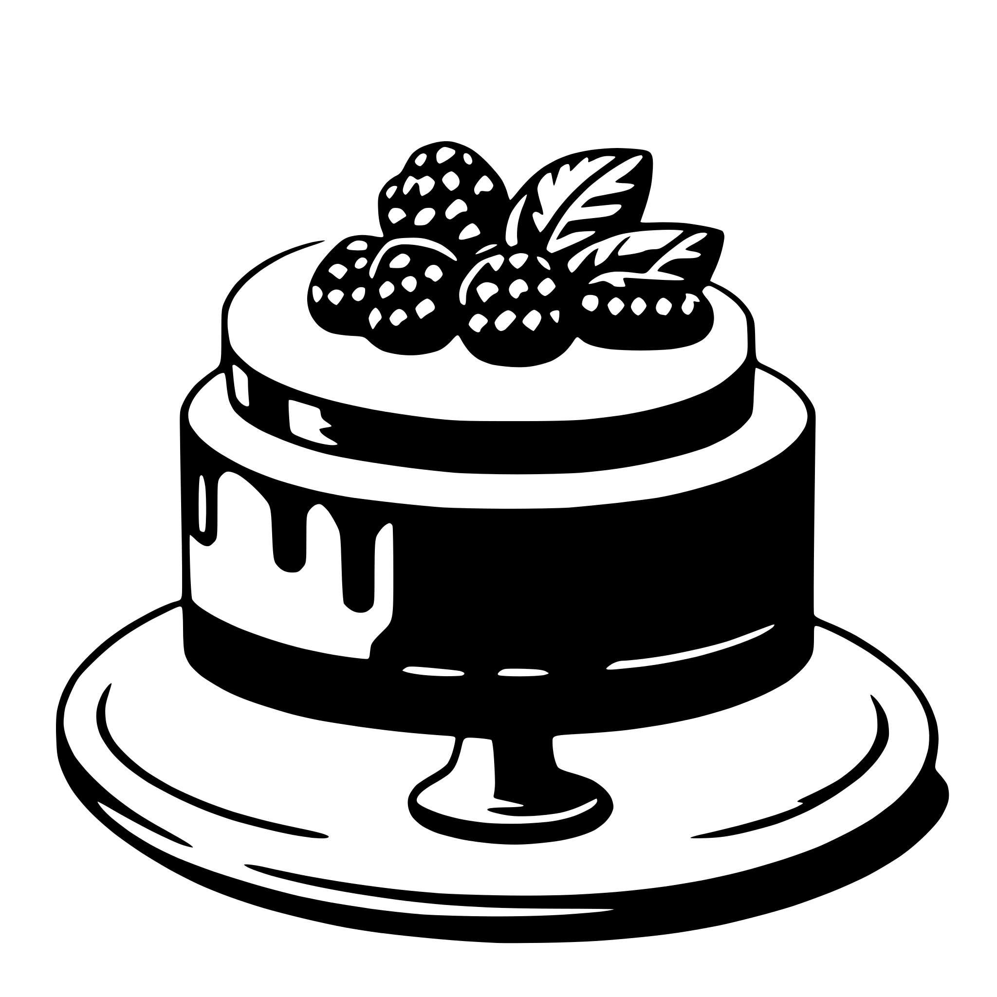 AI-generated SVG of a cake