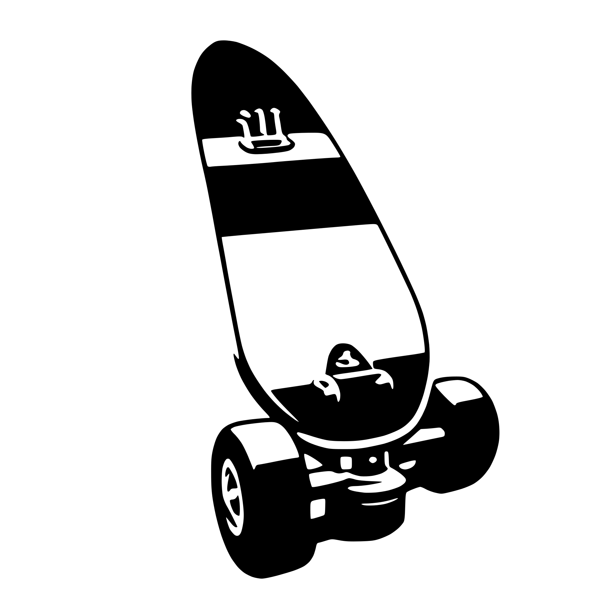 AI-generated SVG of 'skateboard'