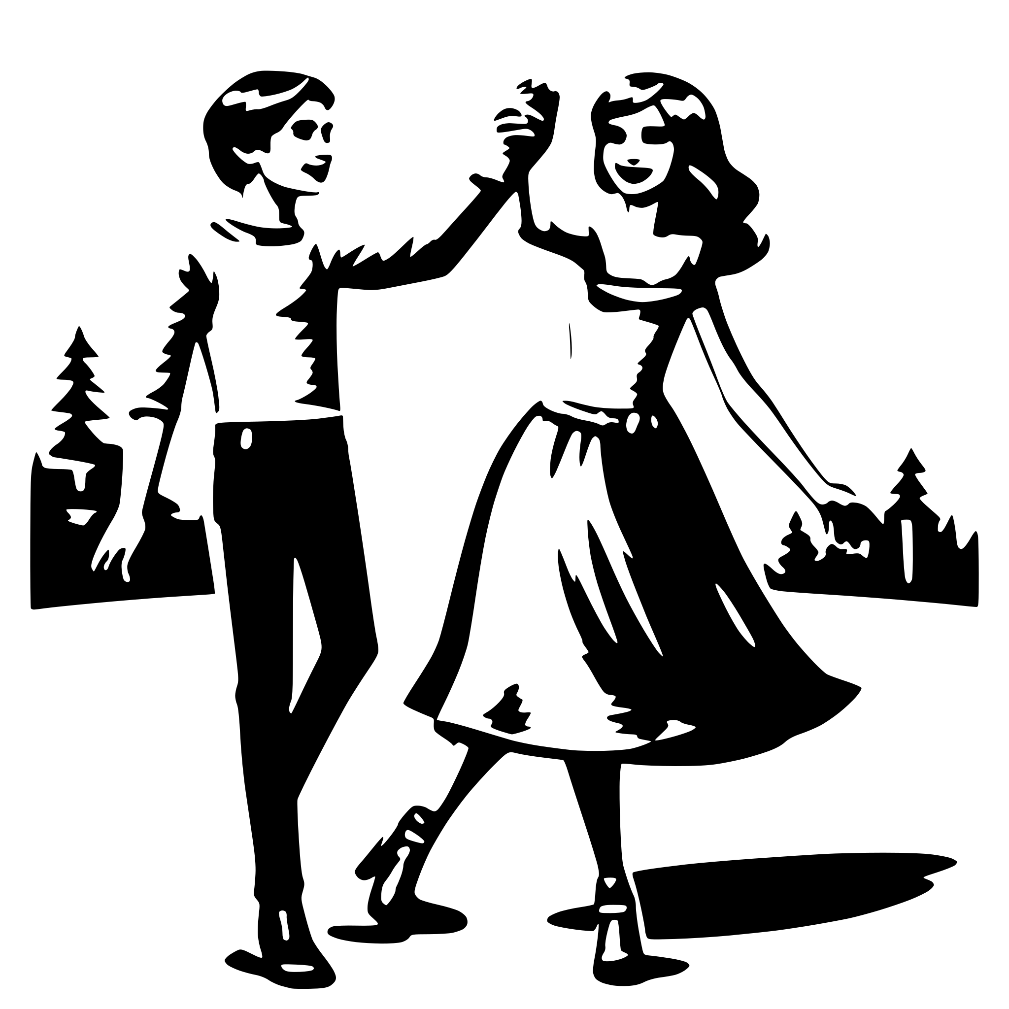 AI-generated SVG of a a couple dancing with holding hand
