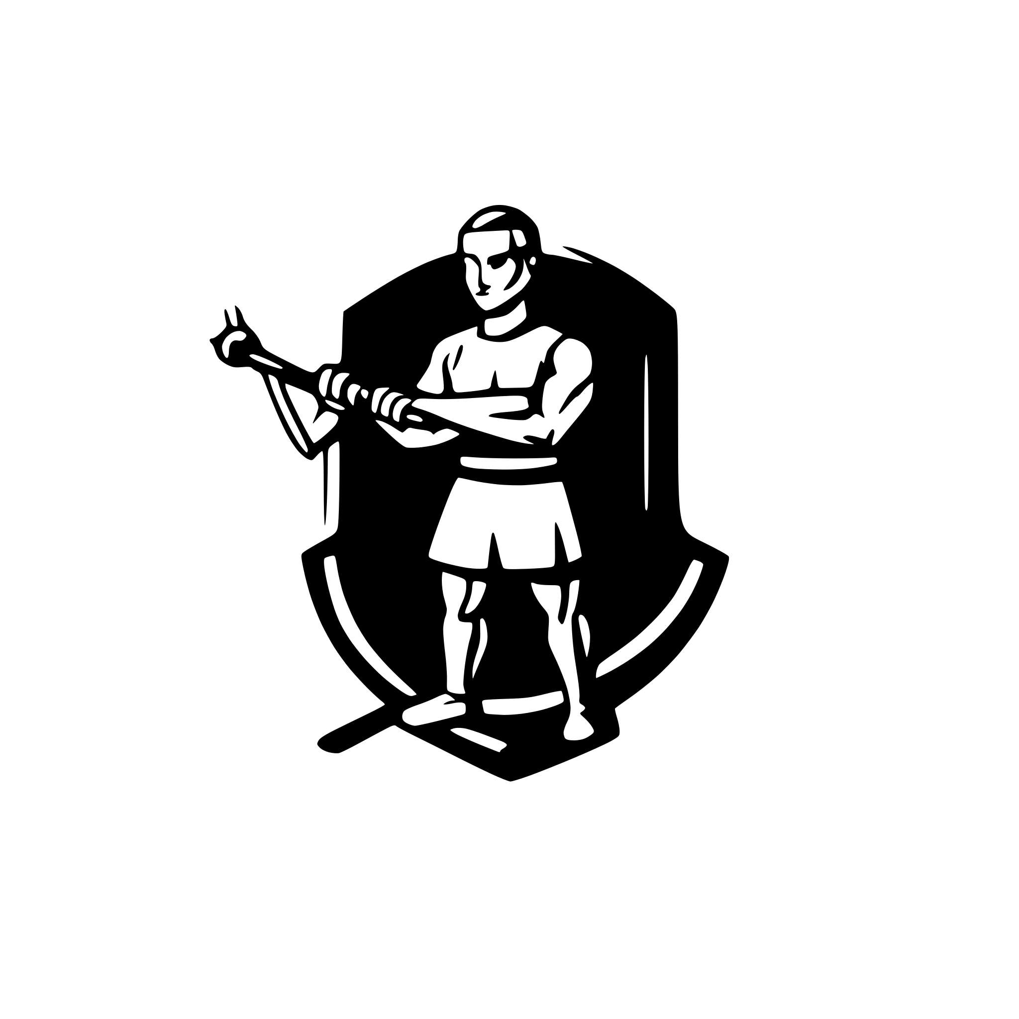 AI-generated SVG of a Create a minimalistic logo for a fitness community called "Warrior Society". The design should embody strength, energy, and transformation, with a focus on calisthenics. Use bold, clean lines and geometric shapes to convey masculinity and power. The color palette should be dark and moody, with deep grays or blacks contrasted by a single, striking accent color (#FFAA00). The overall composition should be sleek and modern, capturing the essence of a warrior's resilience and discipline. The logo sh