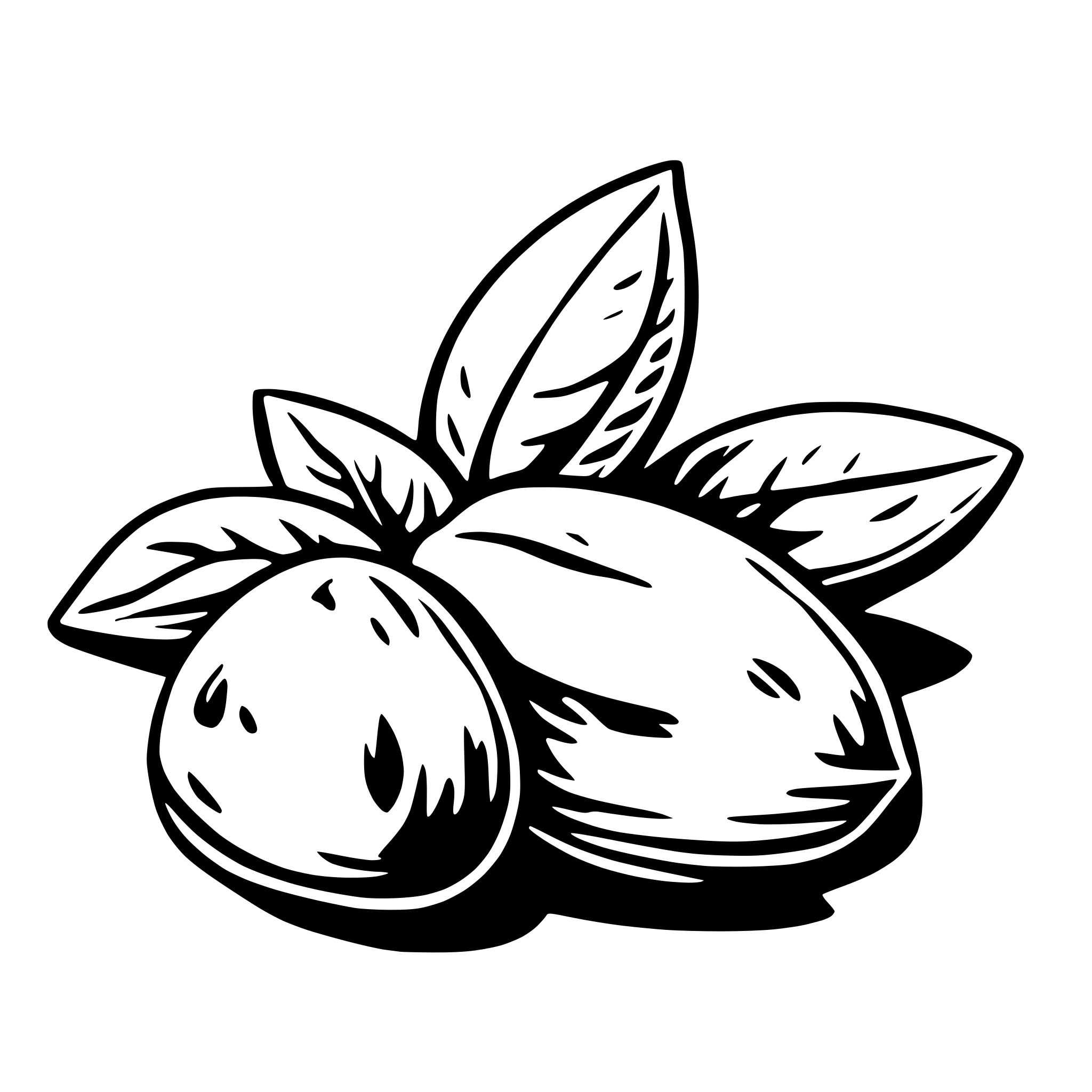 AI-generated SVG of a almond