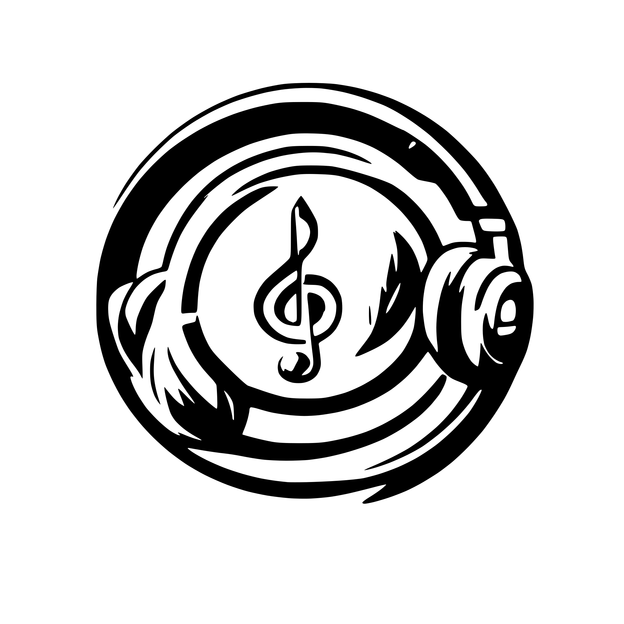 AI-generated SVG of a music. It's a logo for a music web app