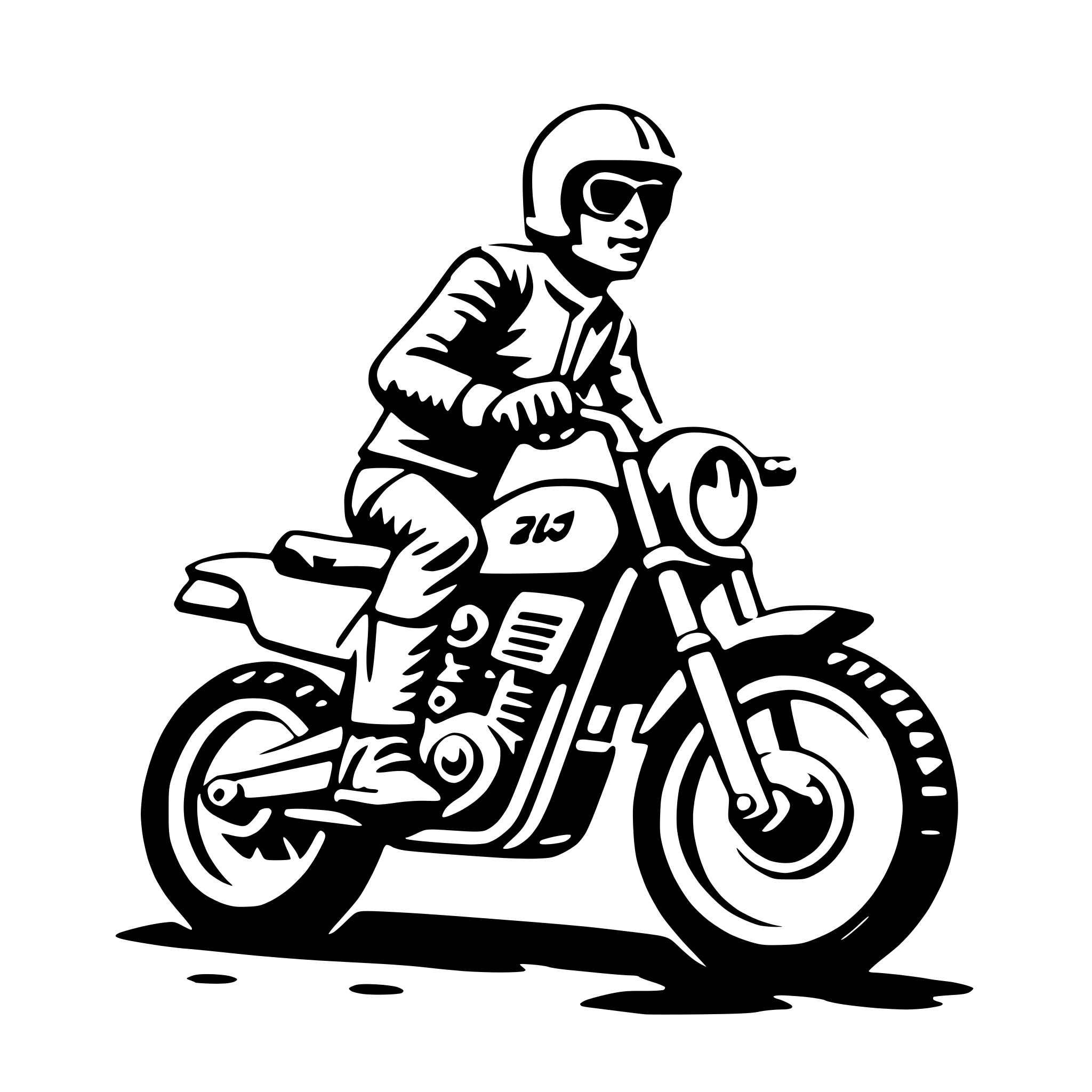 AI-generated SVG of a dirt bike