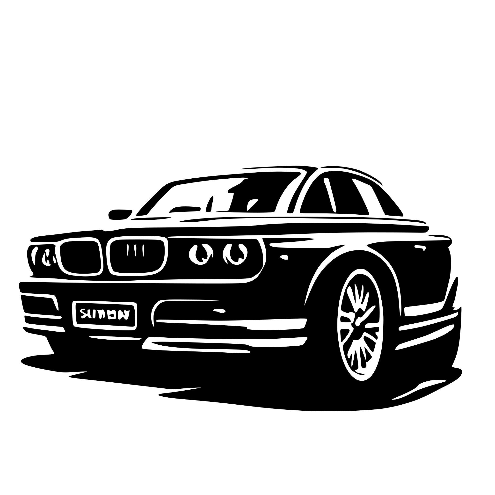 AI-generated SVG of 'samochód bmw serii 5'