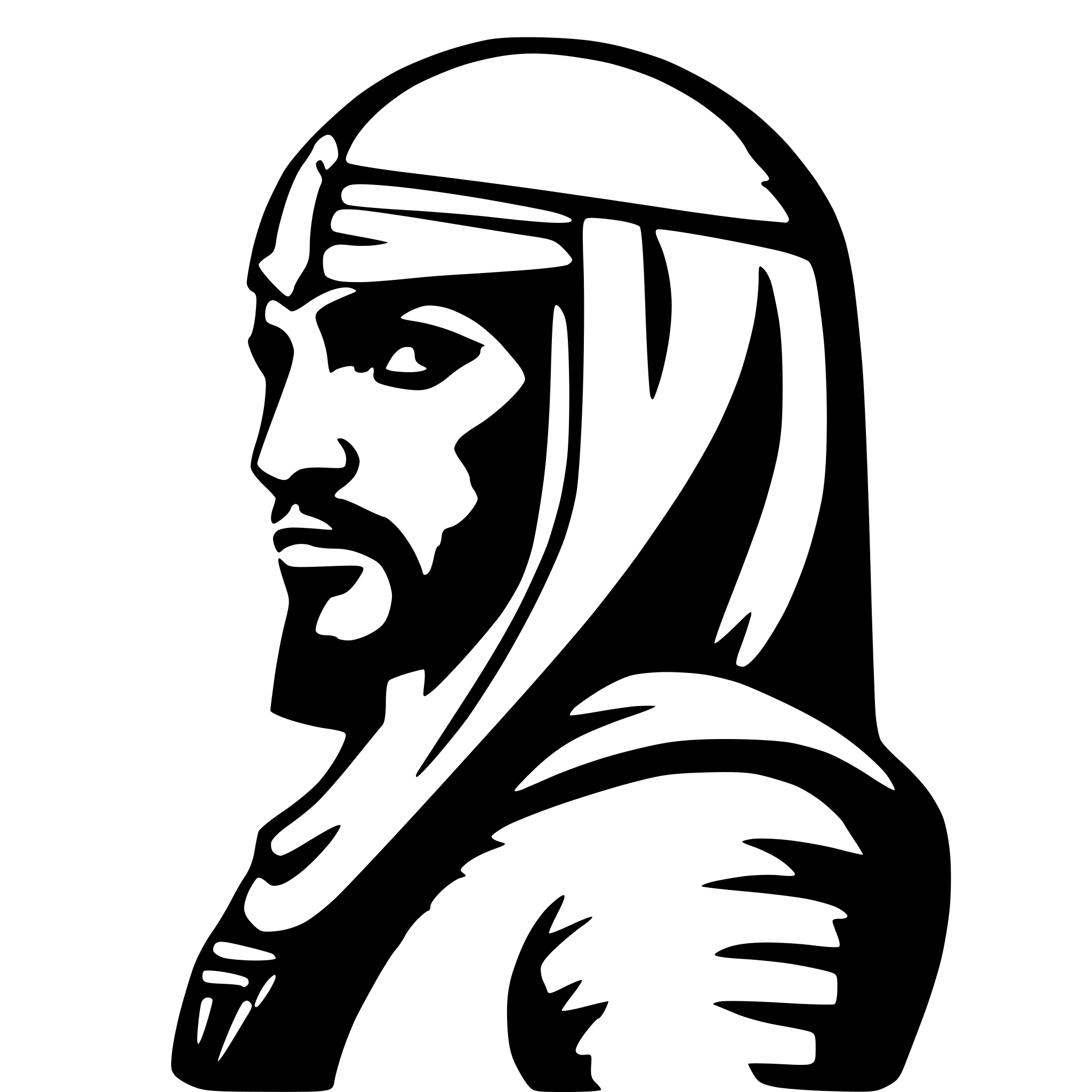AI-generated SVG of 'a tattoo style of an arabian warrior'