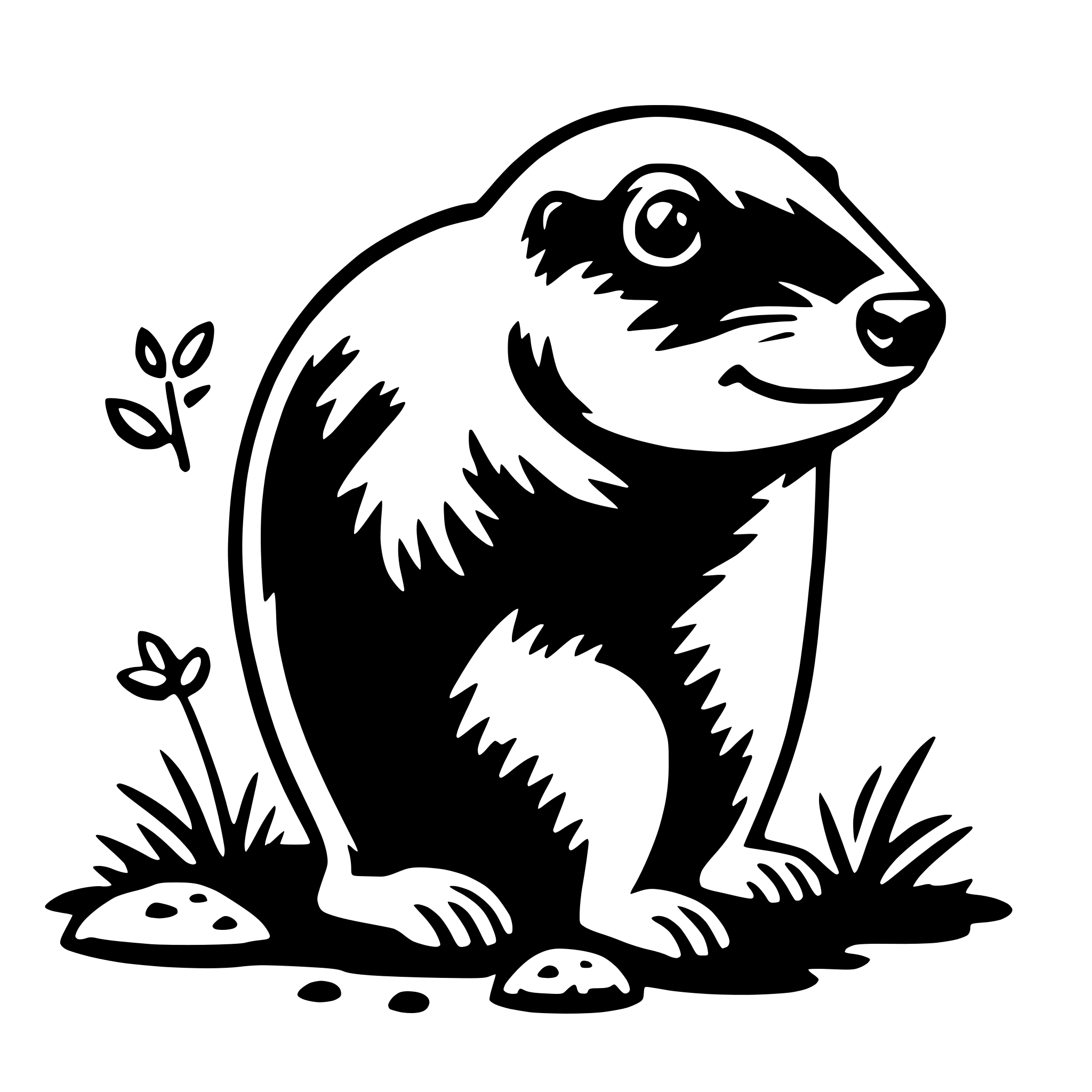 AI-generated SVG of 'mole'
