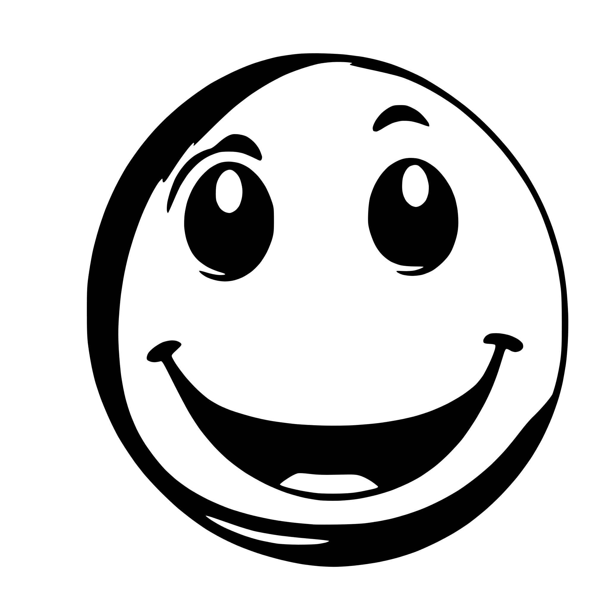 AI-generated SVG of a happy roddent smiley