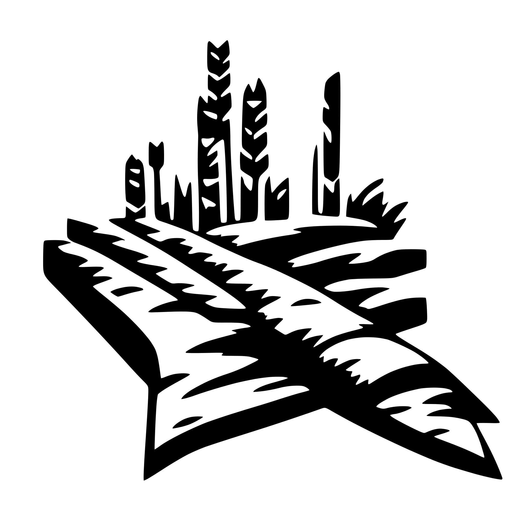 AI-generated SVG of a Fibers and textiles