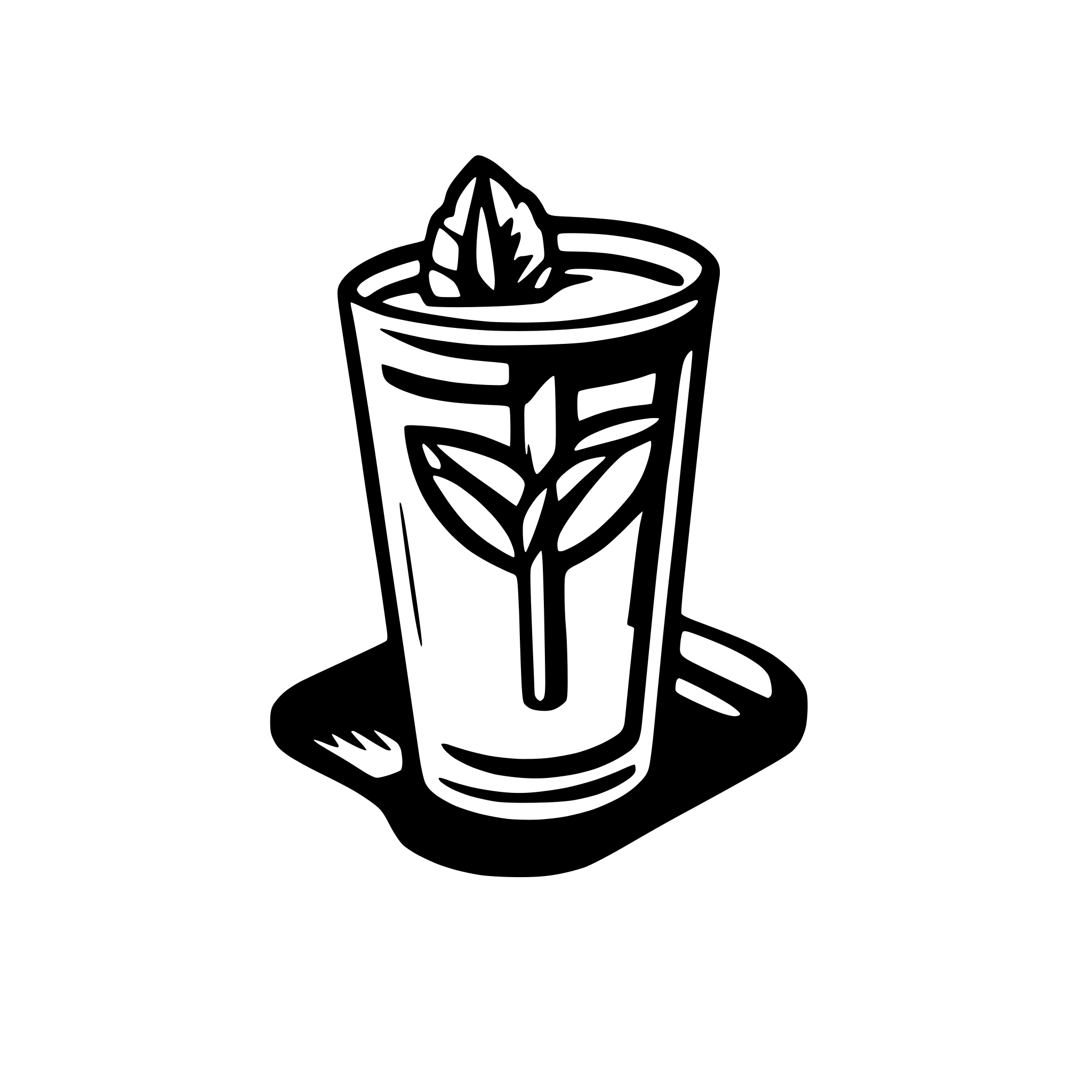 AI-generated SVG of a generate an svg logo for an app thats called YIPP, this is an in place order app for bars, restauratnts, etc., the main colors are black and orange, and use minimal design