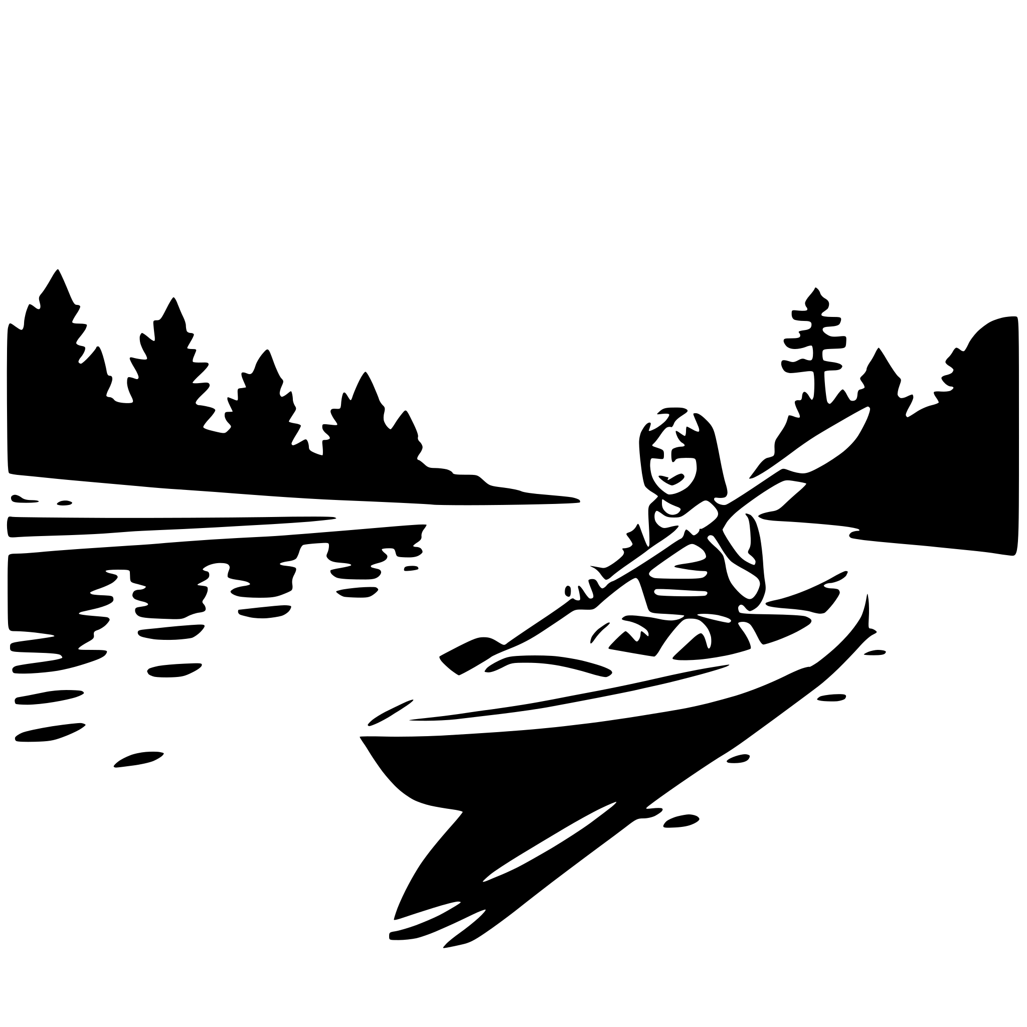 AI-generated SVG of 'kayaking on river'
