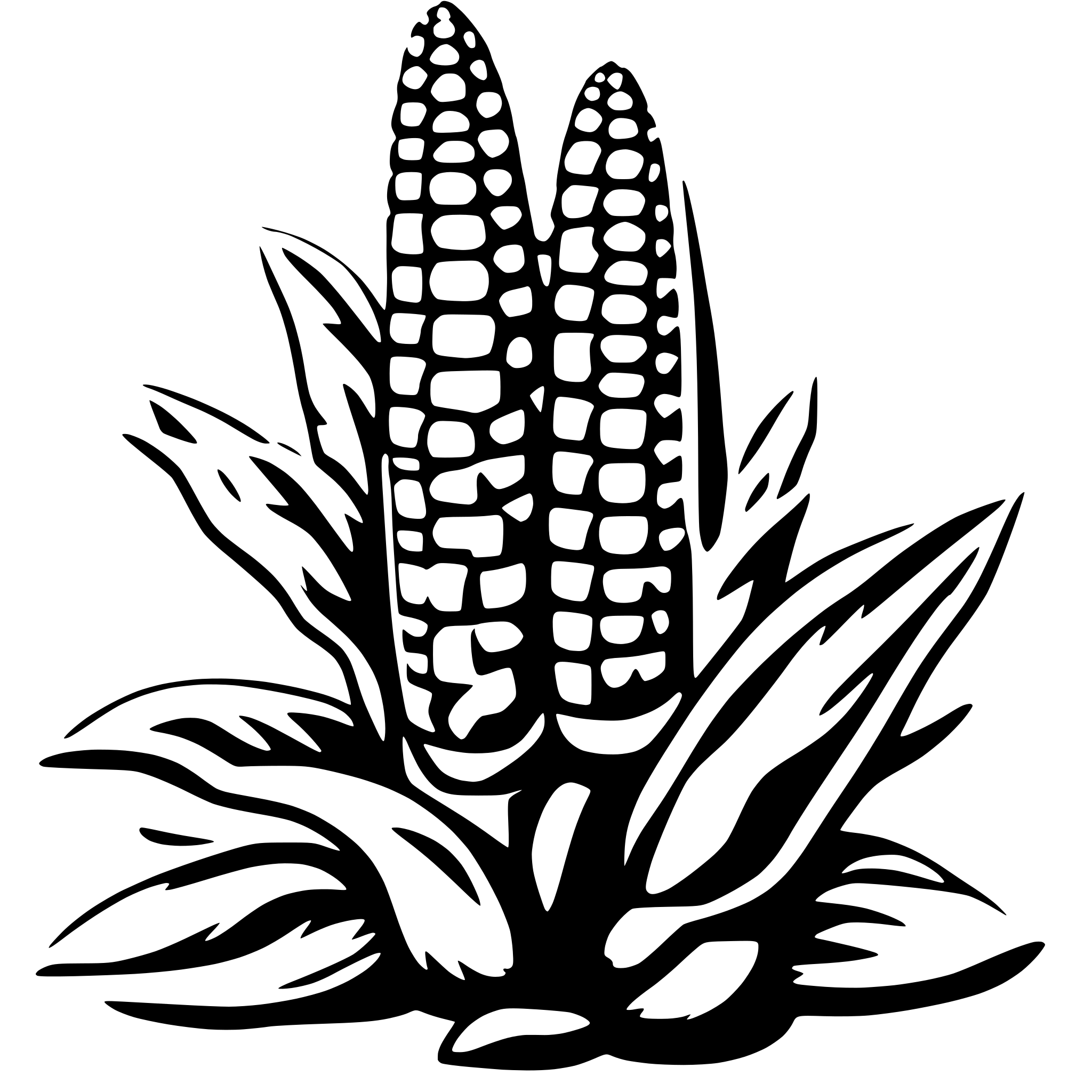 AI-generated SVG of a corn